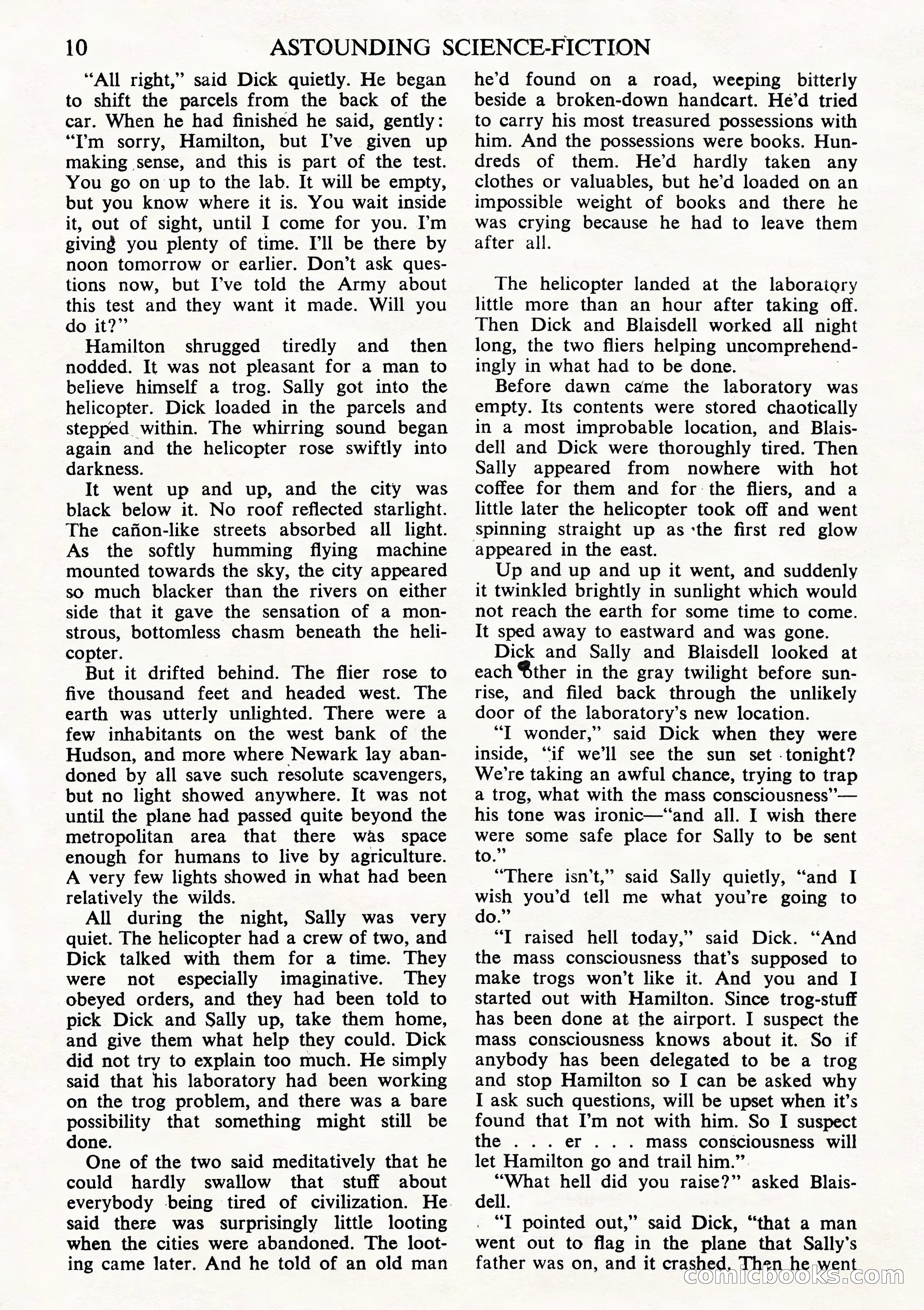 Astounding Science Fiction, British Edition (October 1944) — page 12 of 68