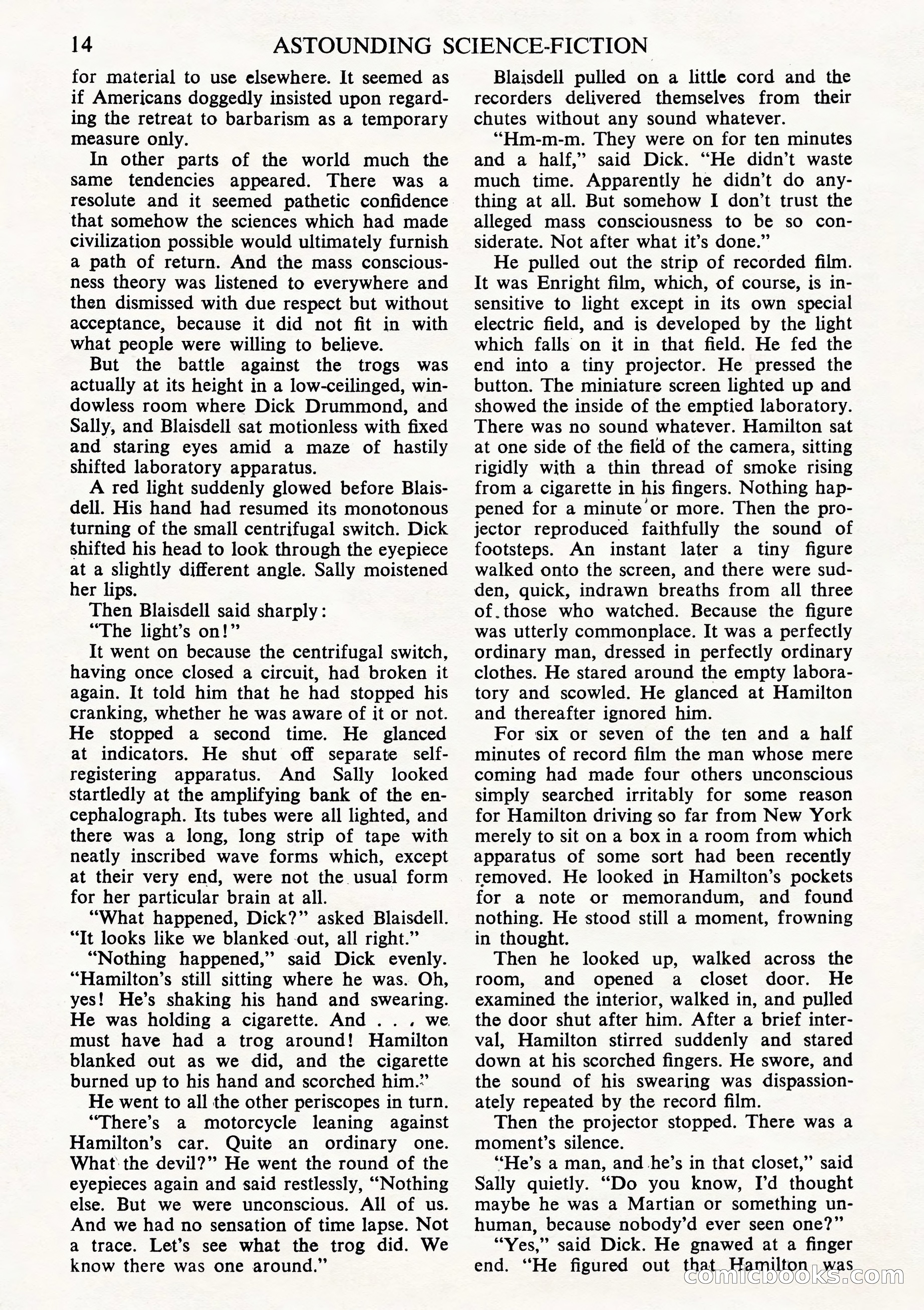 Astounding Science Fiction, British Edition (October 1944) — page 16 of 68