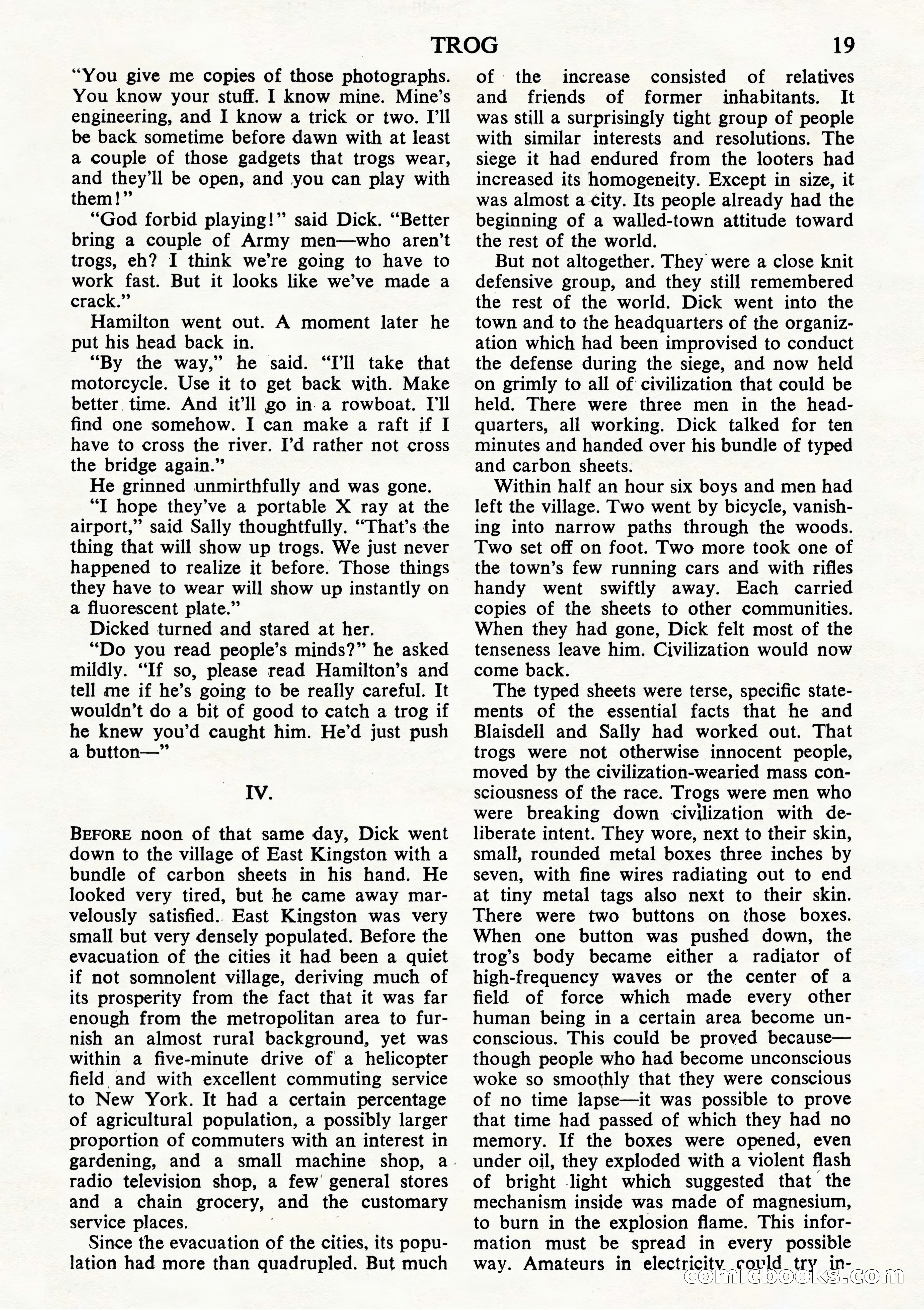 Astounding Science Fiction, British Edition (October 1944) — page 21 of 68