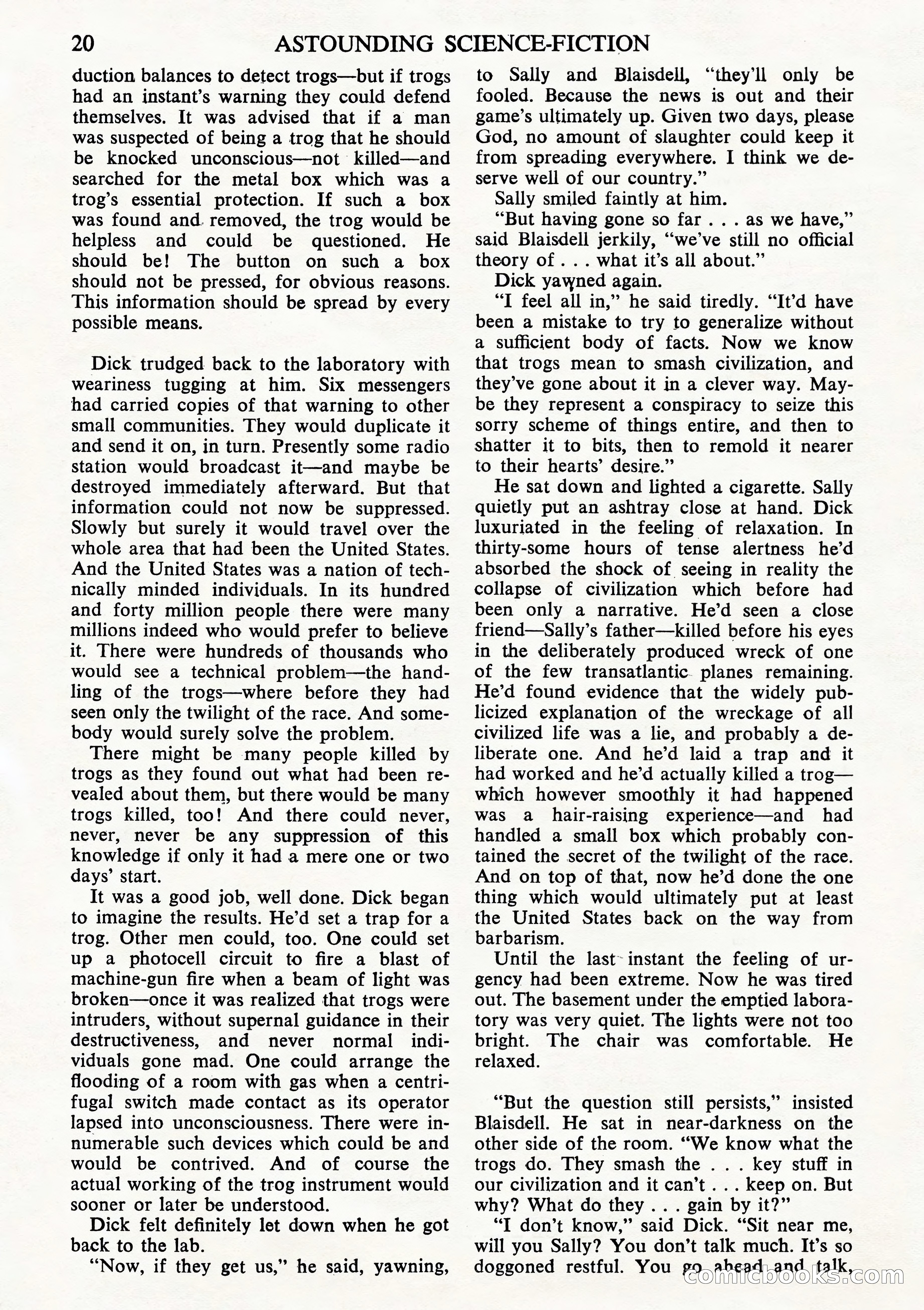 Astounding Science Fiction, British Edition (October 1944) — page 22 of 68