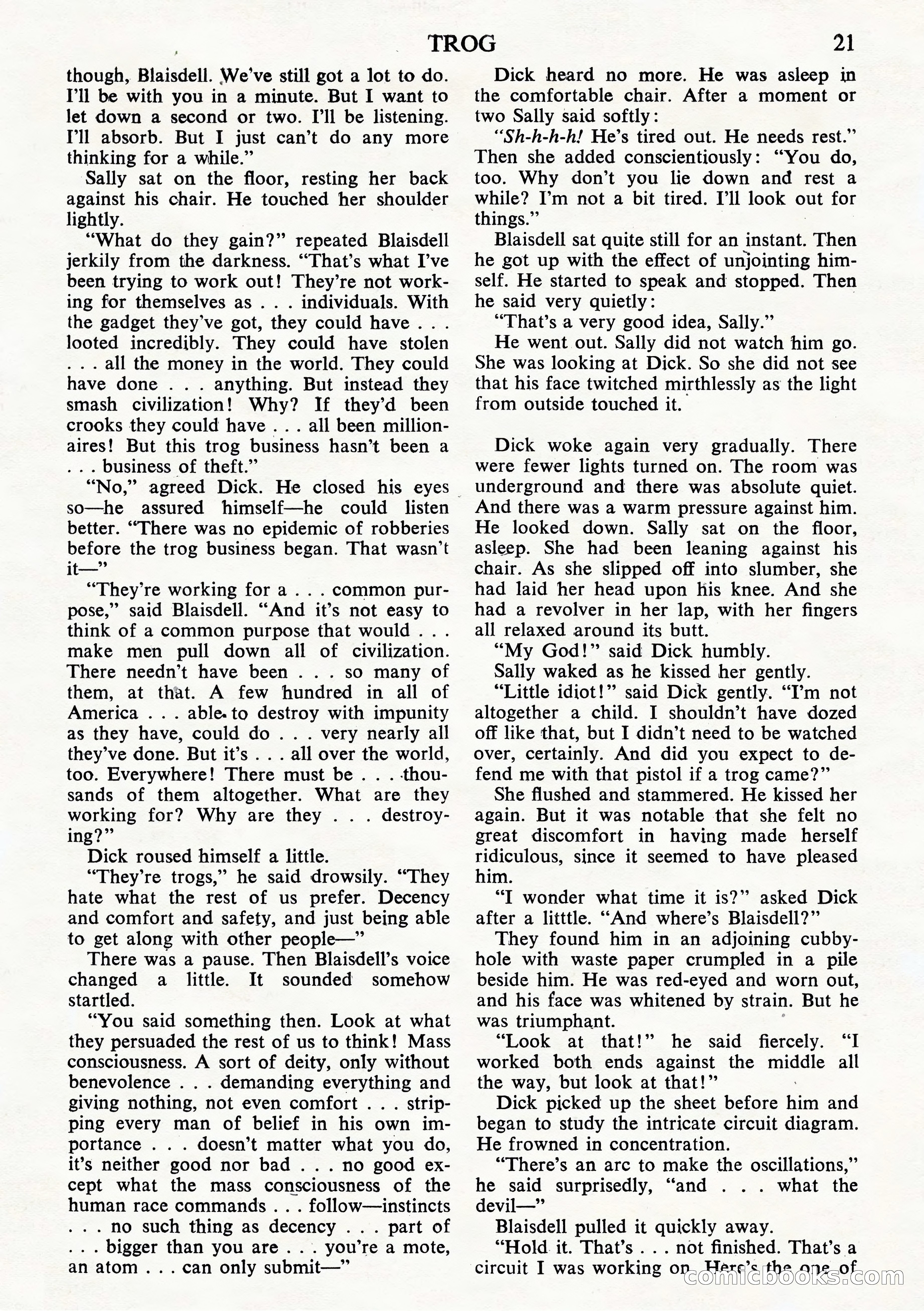 Astounding Science Fiction, British Edition (October 1944) — page 23 of 68