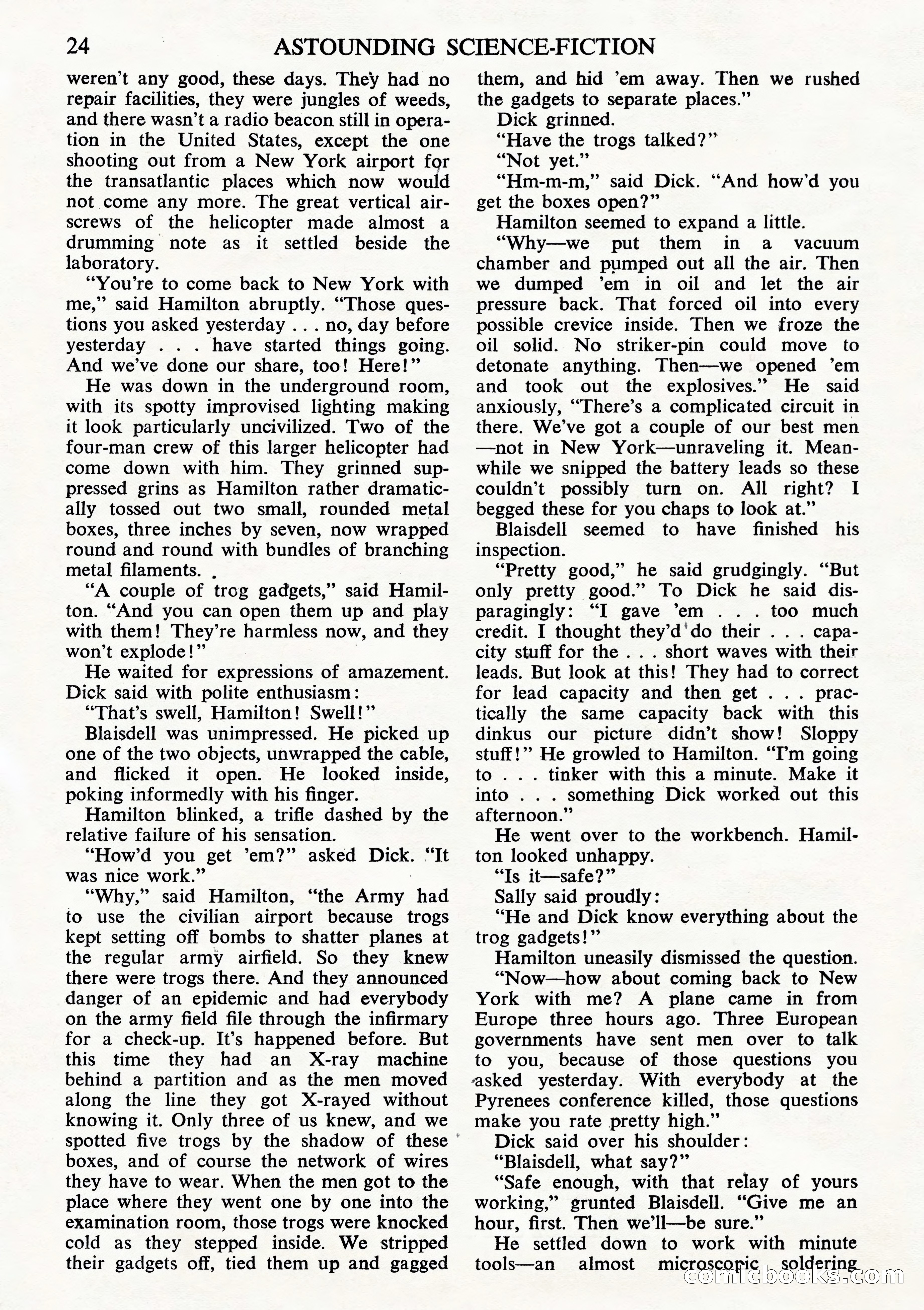 Astounding Science Fiction, British Edition (October 1944) — page 26 of 68