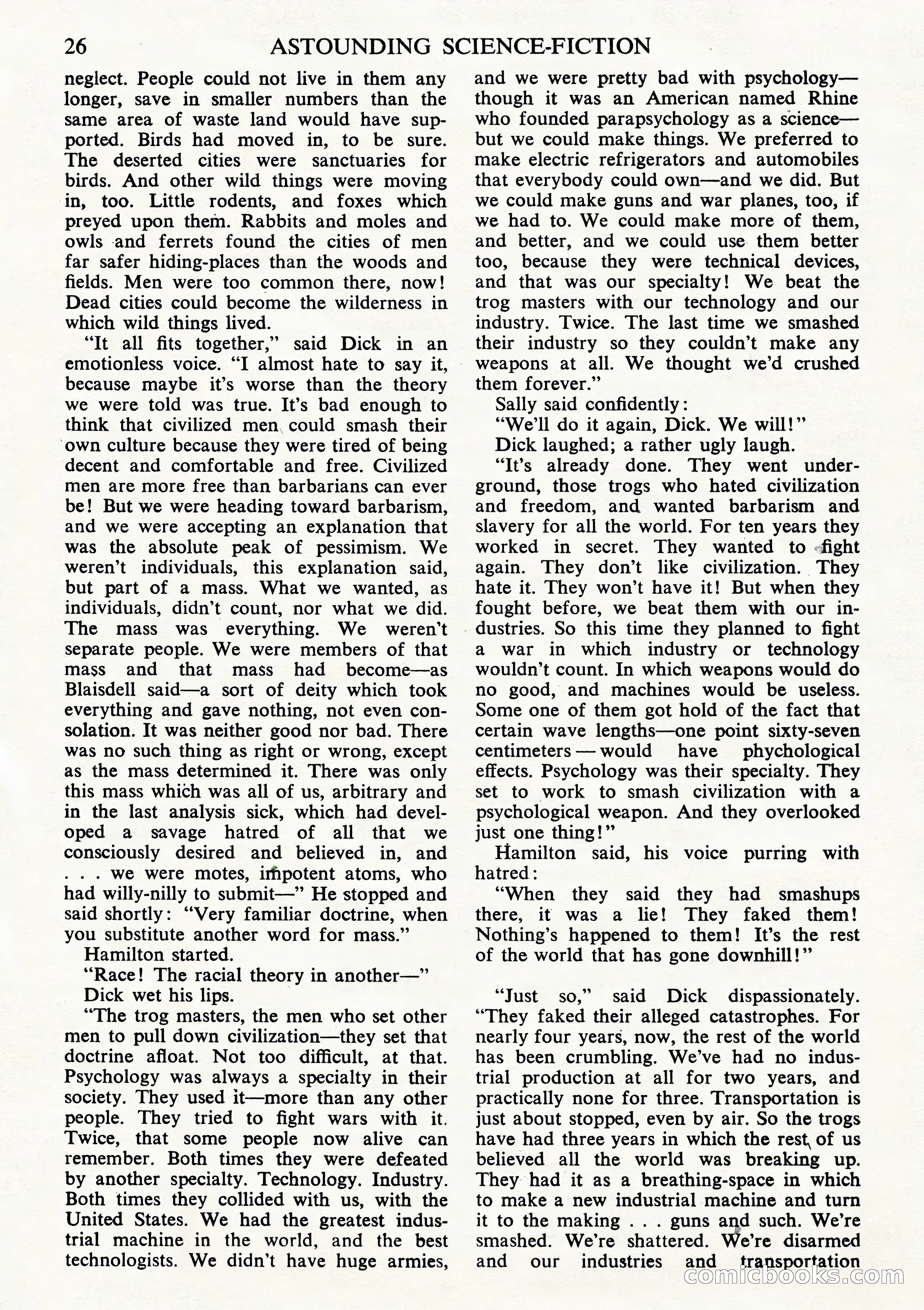 Astounding Science Fiction, British Edition (October 1944) — page 28 of 68