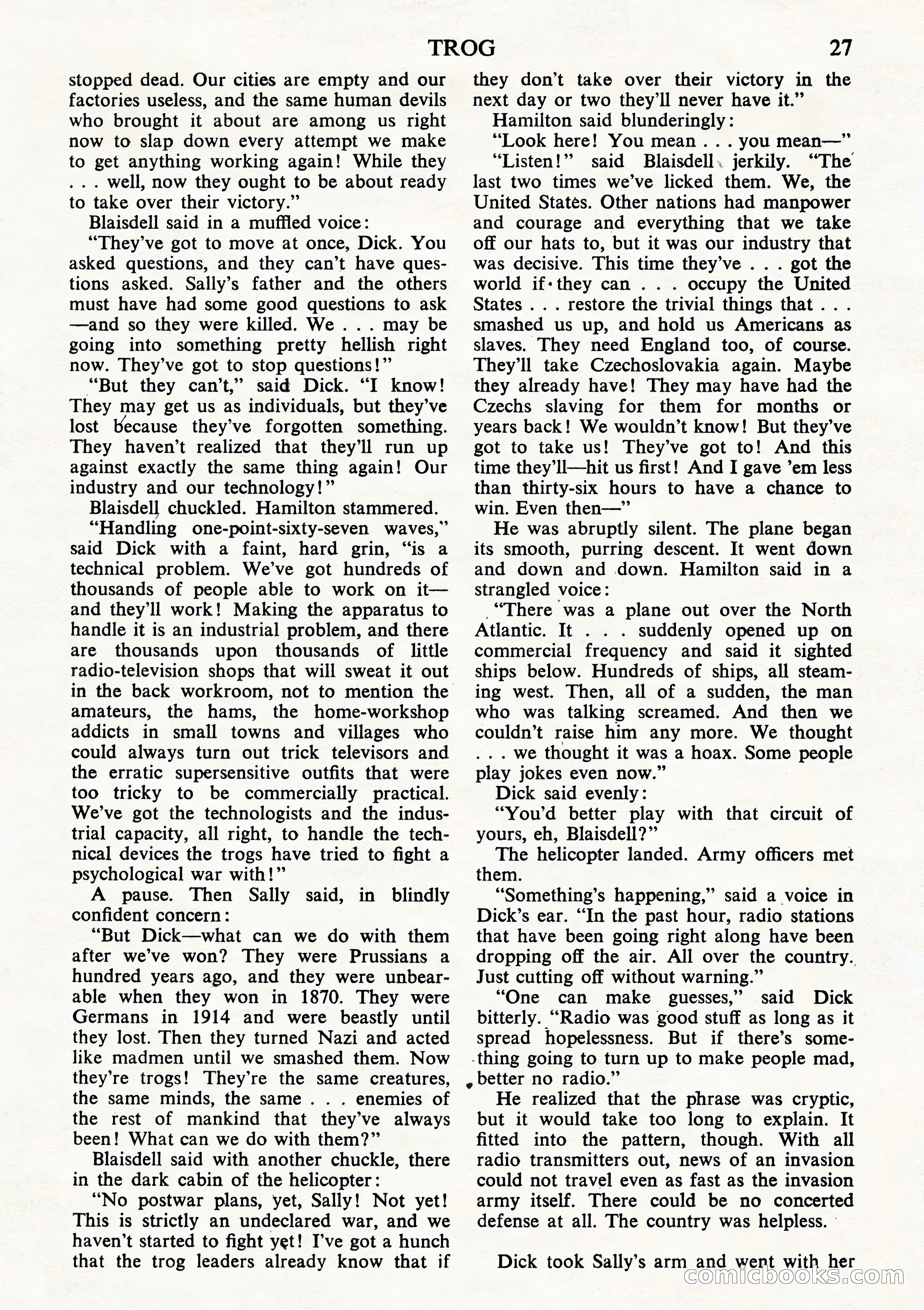 Astounding Science Fiction, British Edition (October 1944) — page 29 of 68