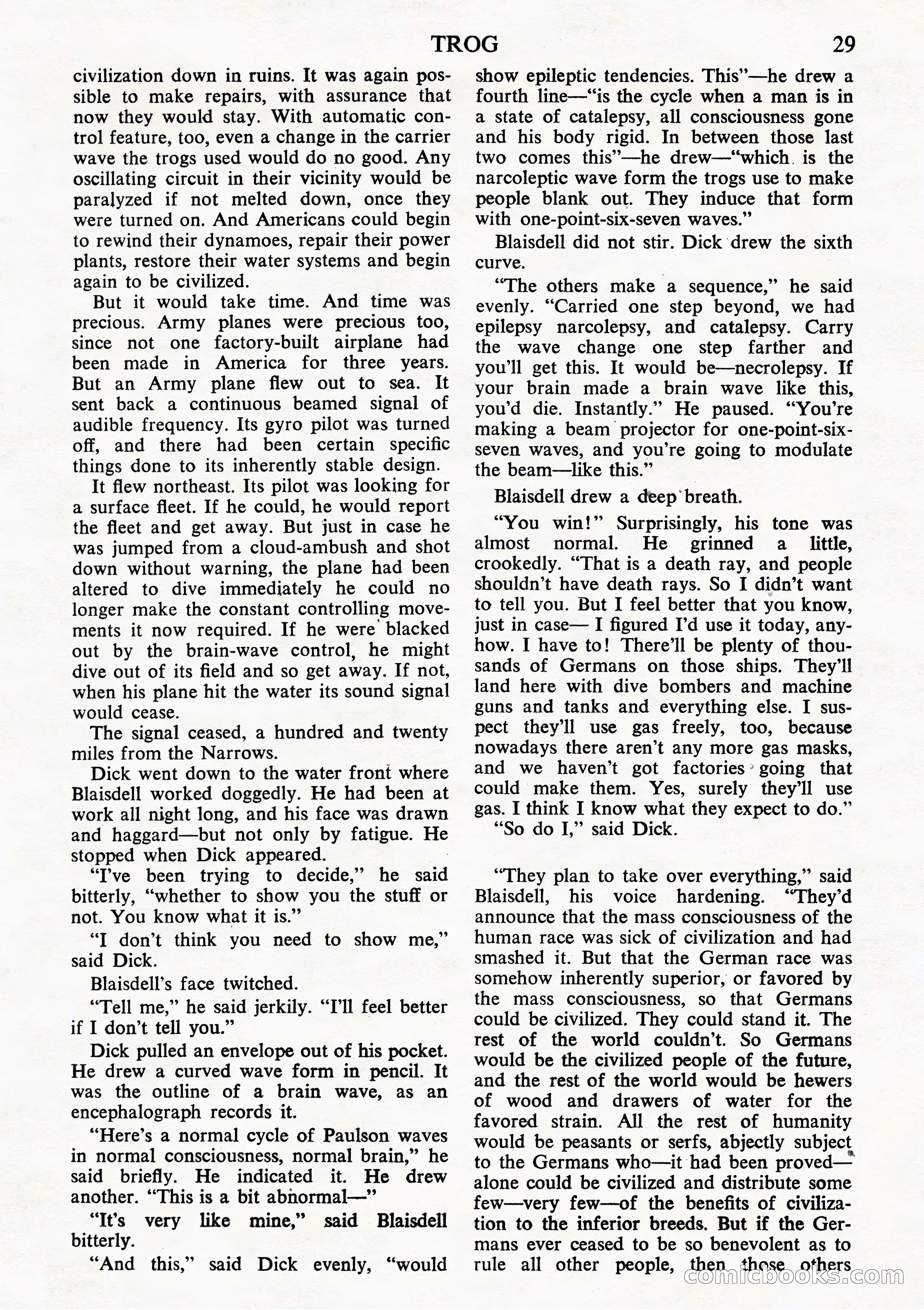 Astounding Science Fiction, British Edition (October 1944) — page 31 of 68