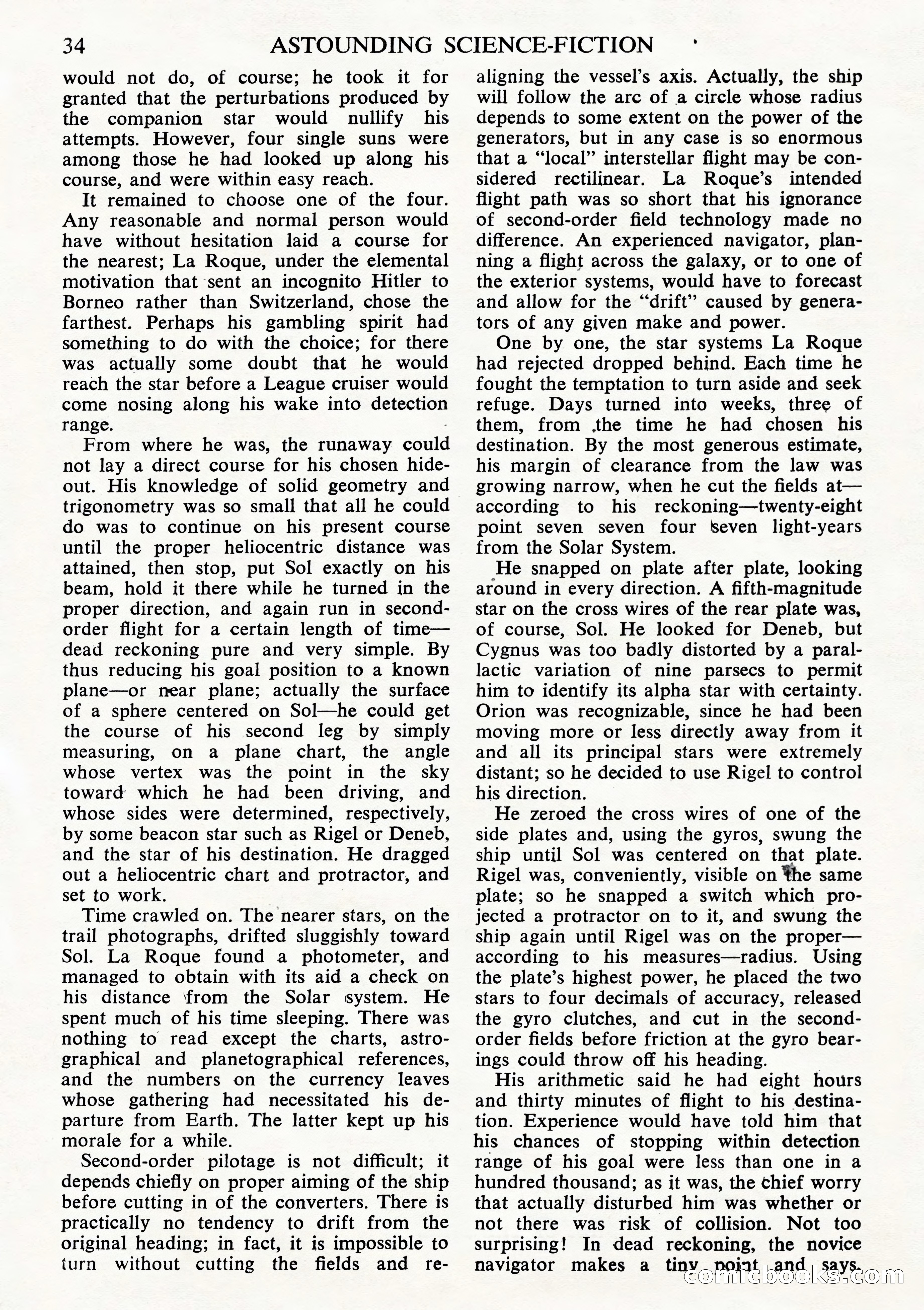 Astounding Science Fiction, British Edition (October 1944) — page 36 of 68