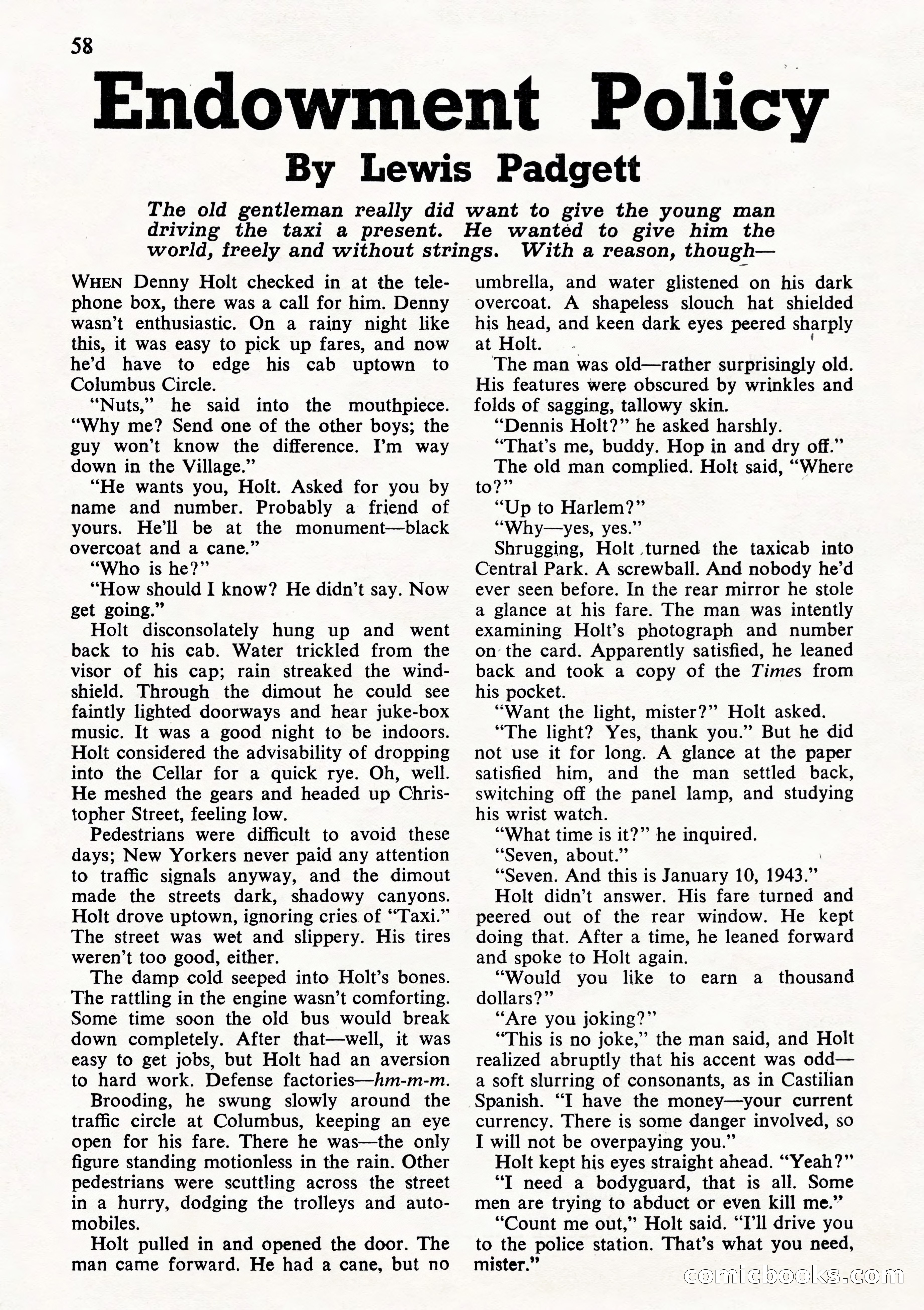 Astounding Science Fiction, British Edition (October 1944) — page 60 of 68