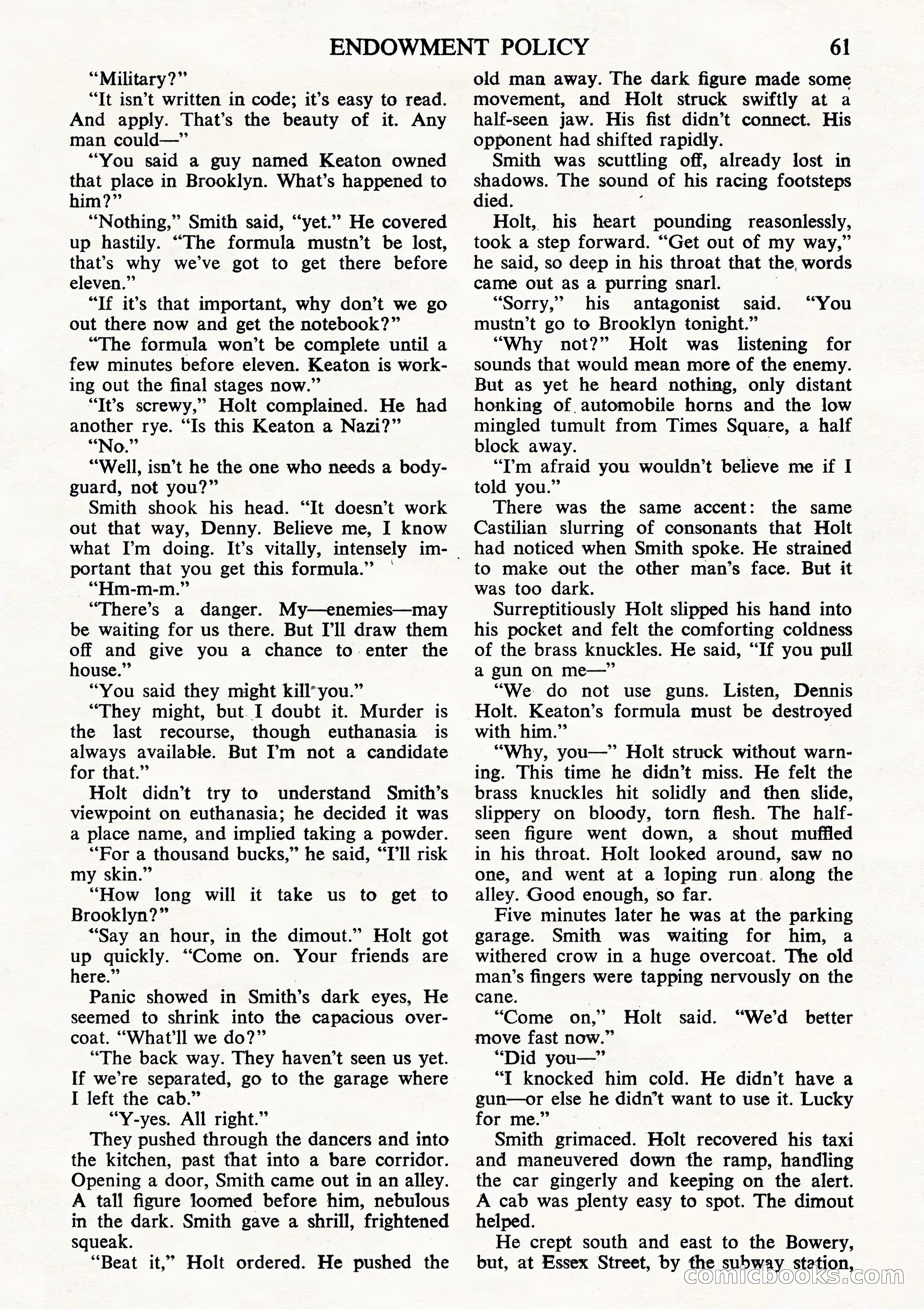 Astounding Science Fiction, British Edition (October 1944) — page 63 of 68
