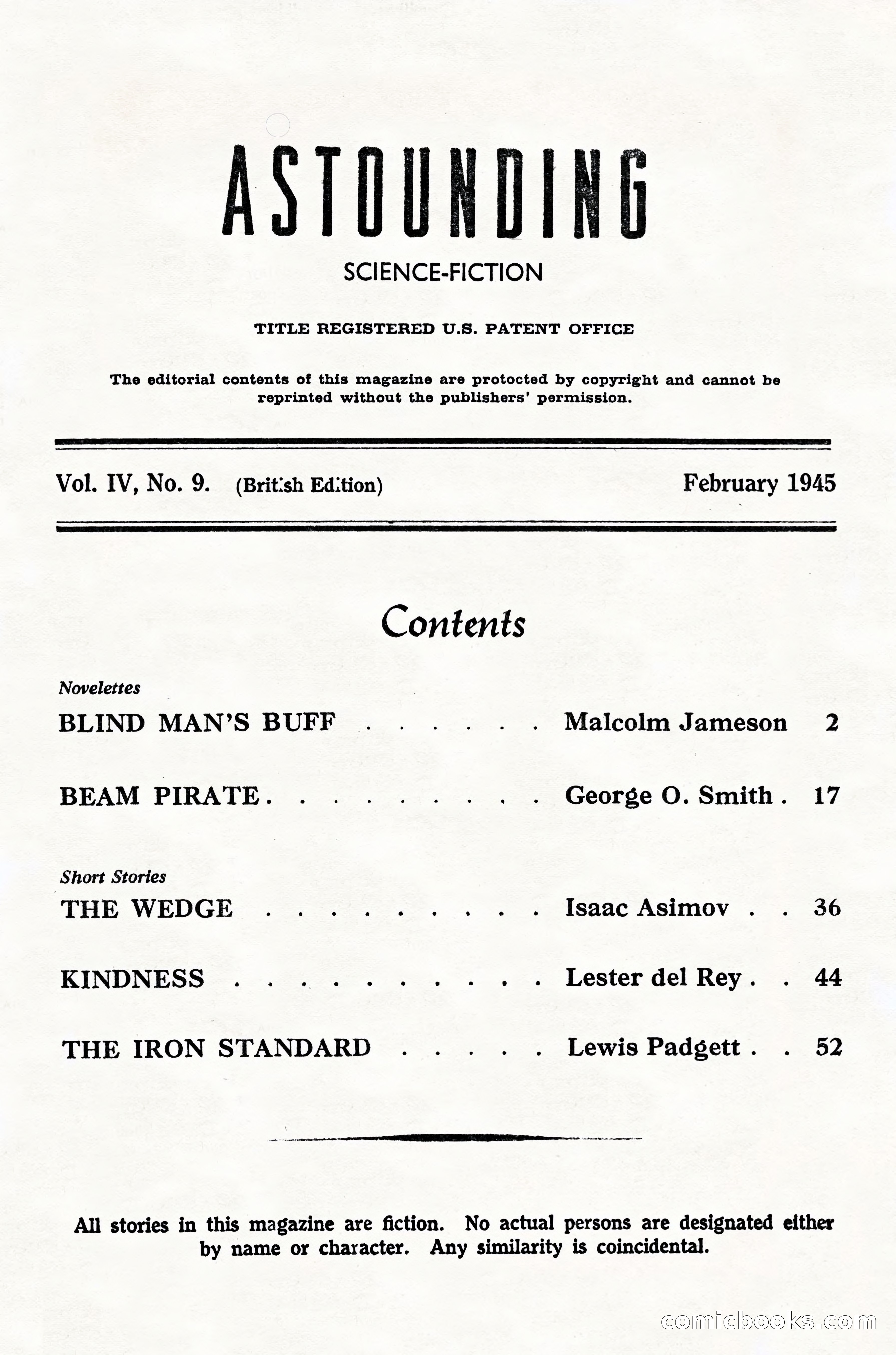 Astounding Science Fiction, British Edition — page 3 of 68