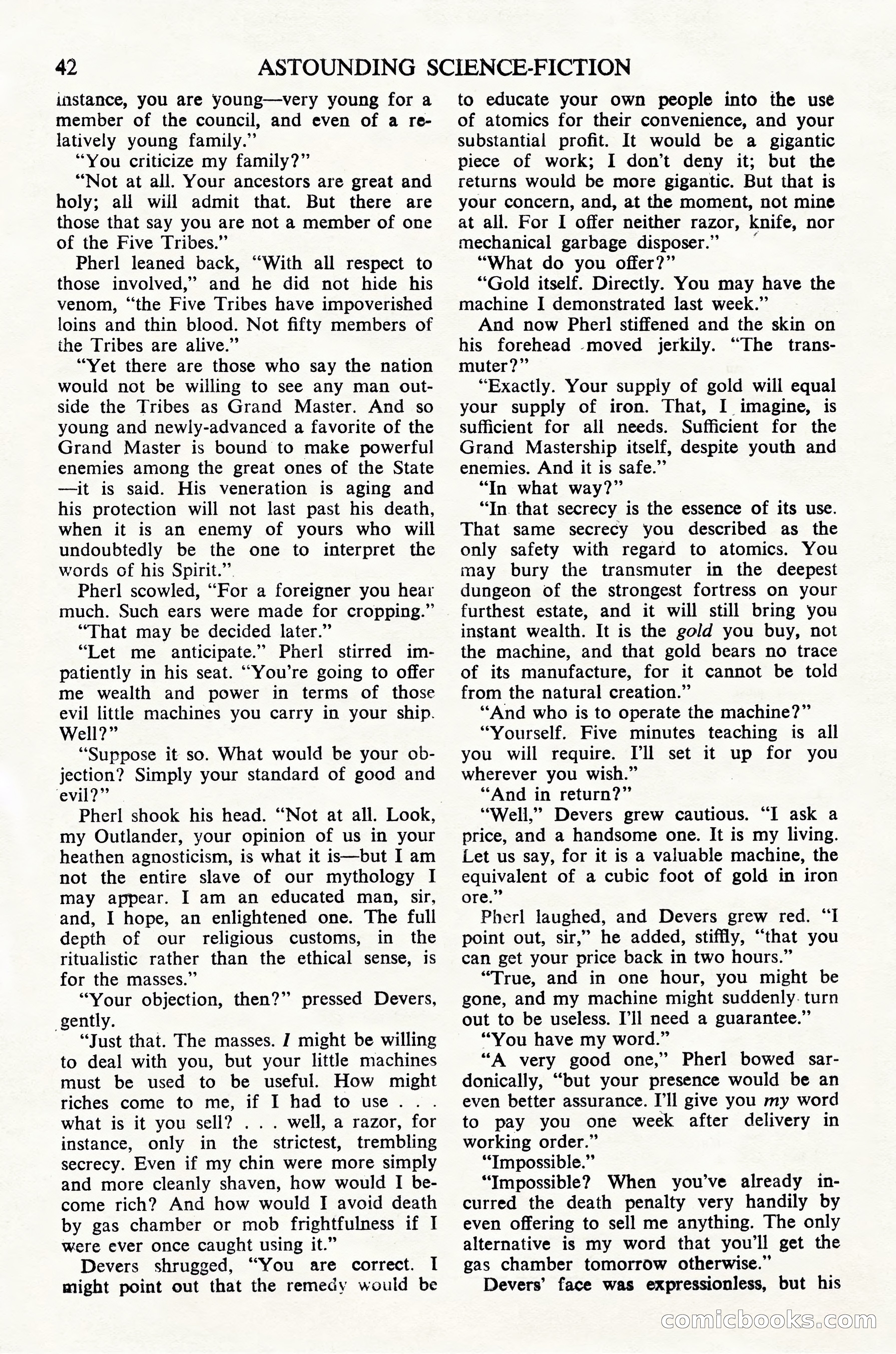 Astounding Science Fiction, British Edition — page 44 of 68