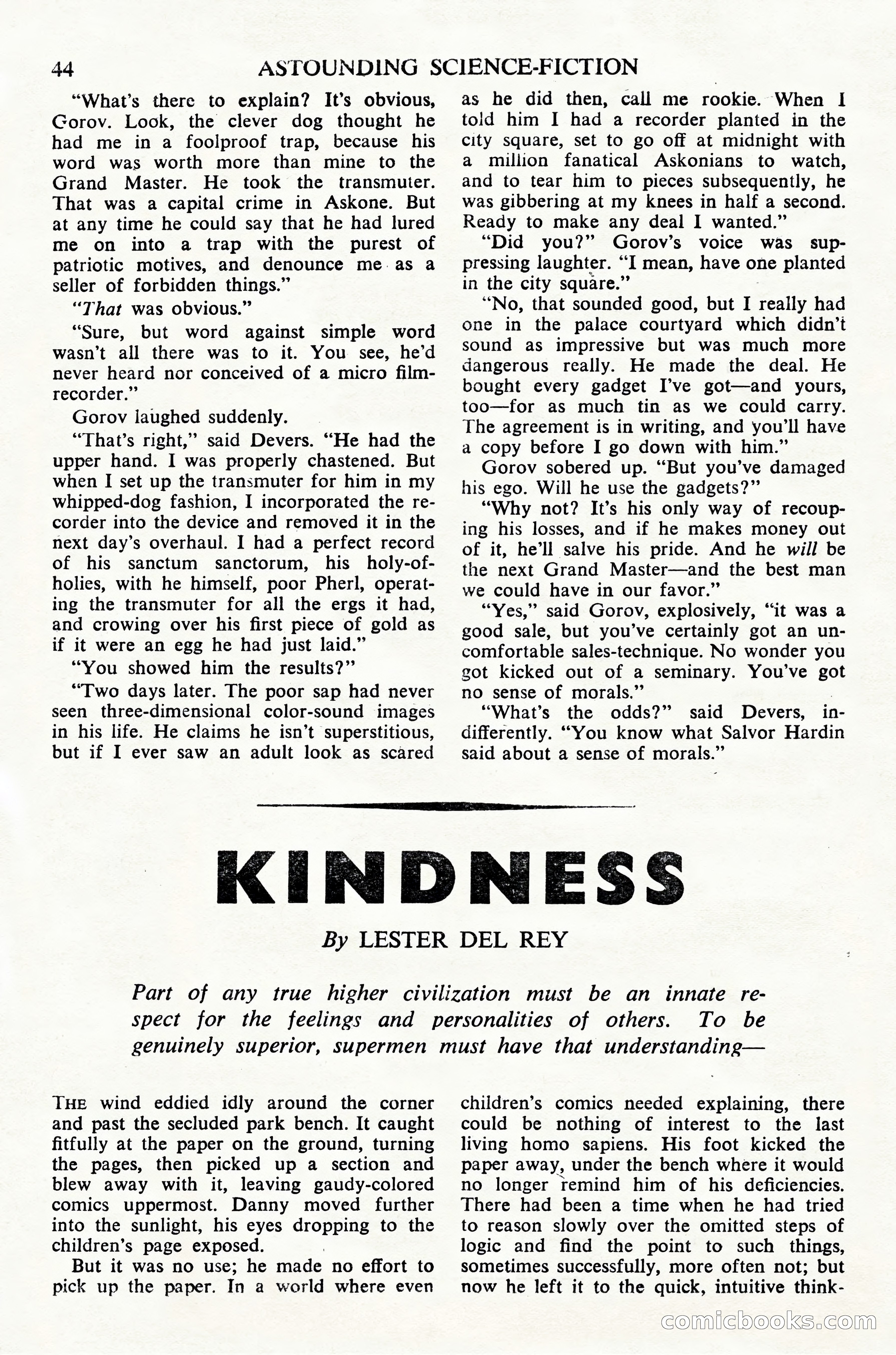Astounding Science Fiction, British Edition — page 46 of 68