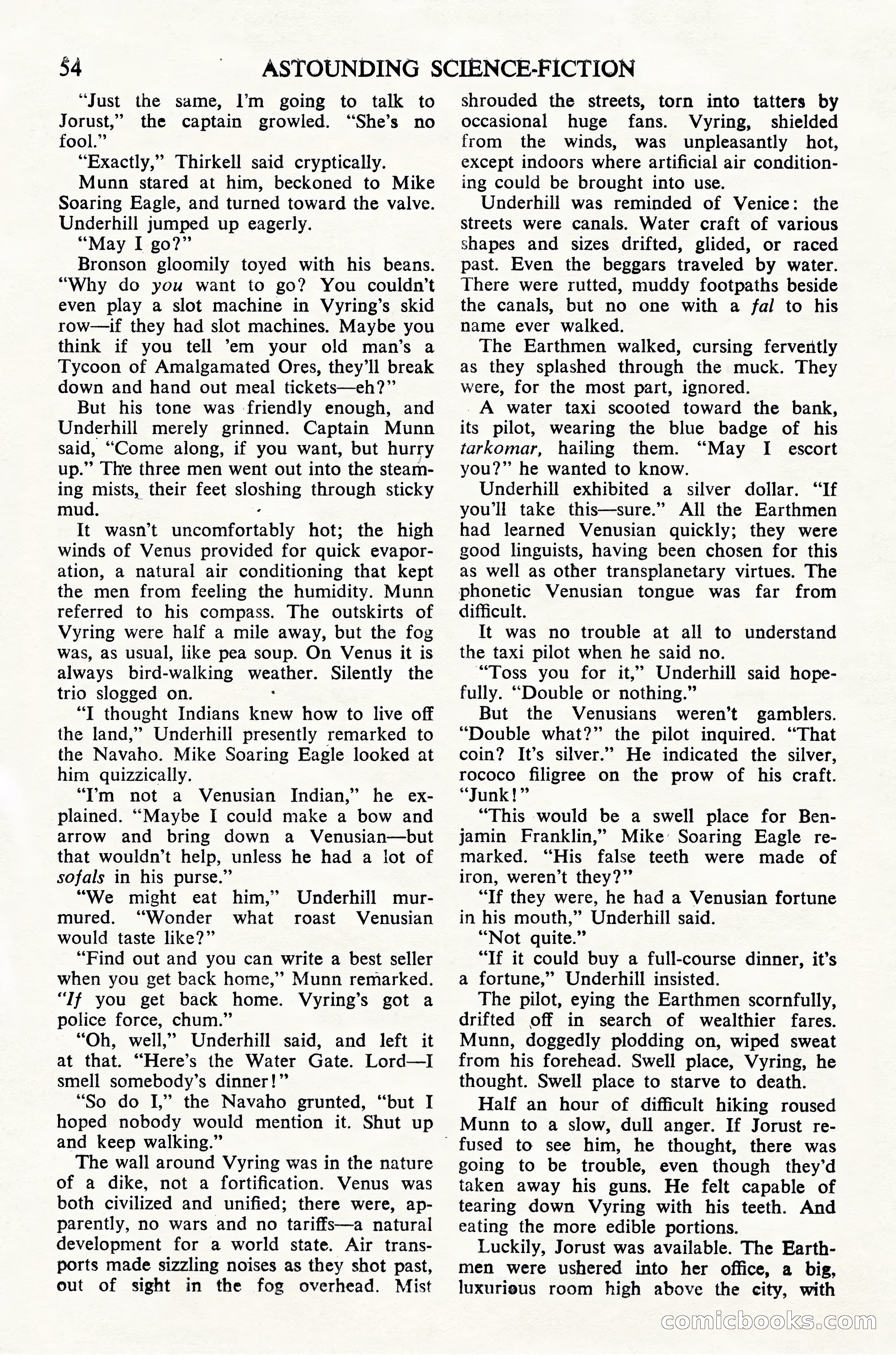 Astounding Science Fiction, British Edition — page 56 of 68