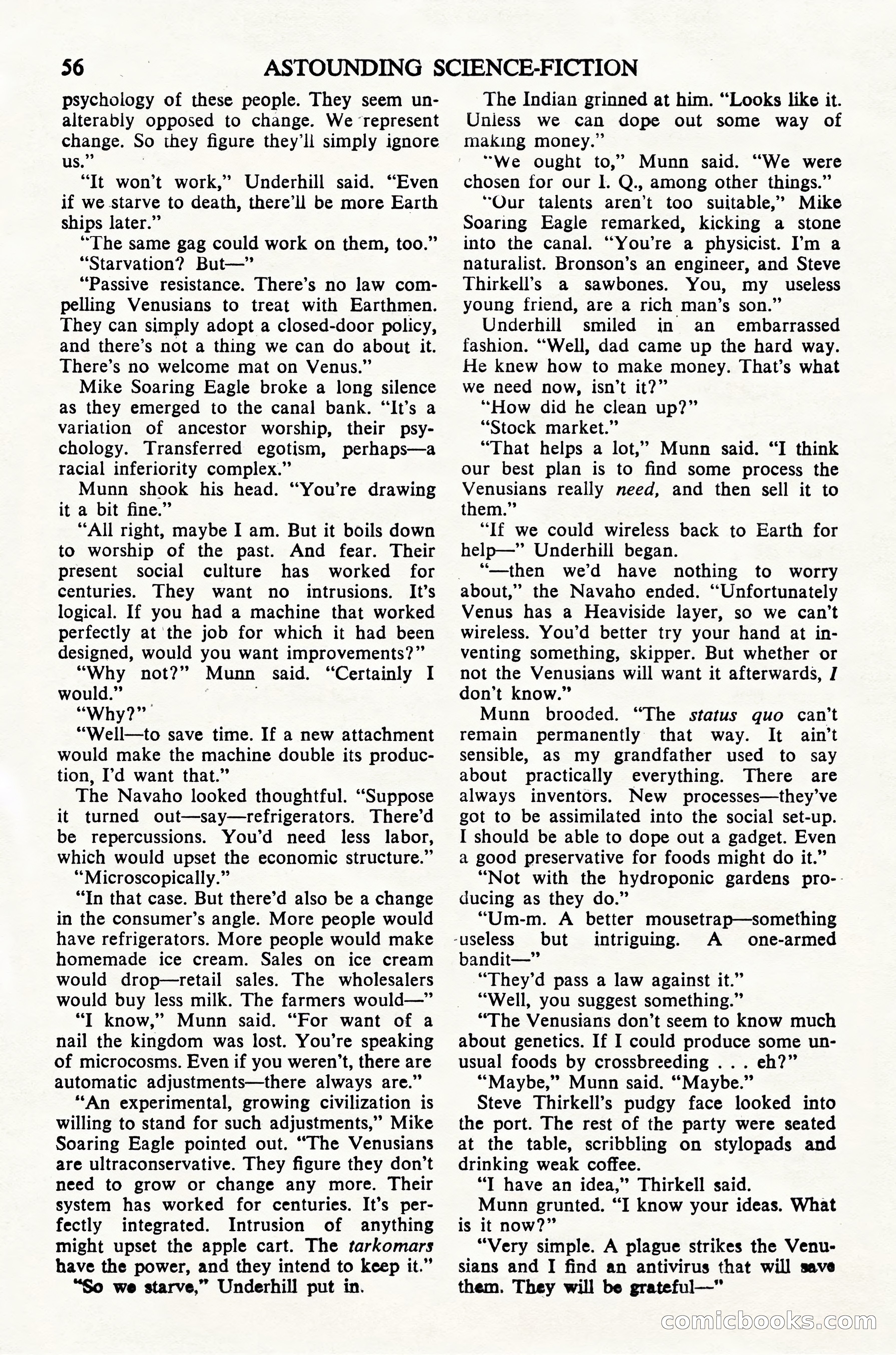 Astounding Science Fiction, British Edition — page 58 of 68
