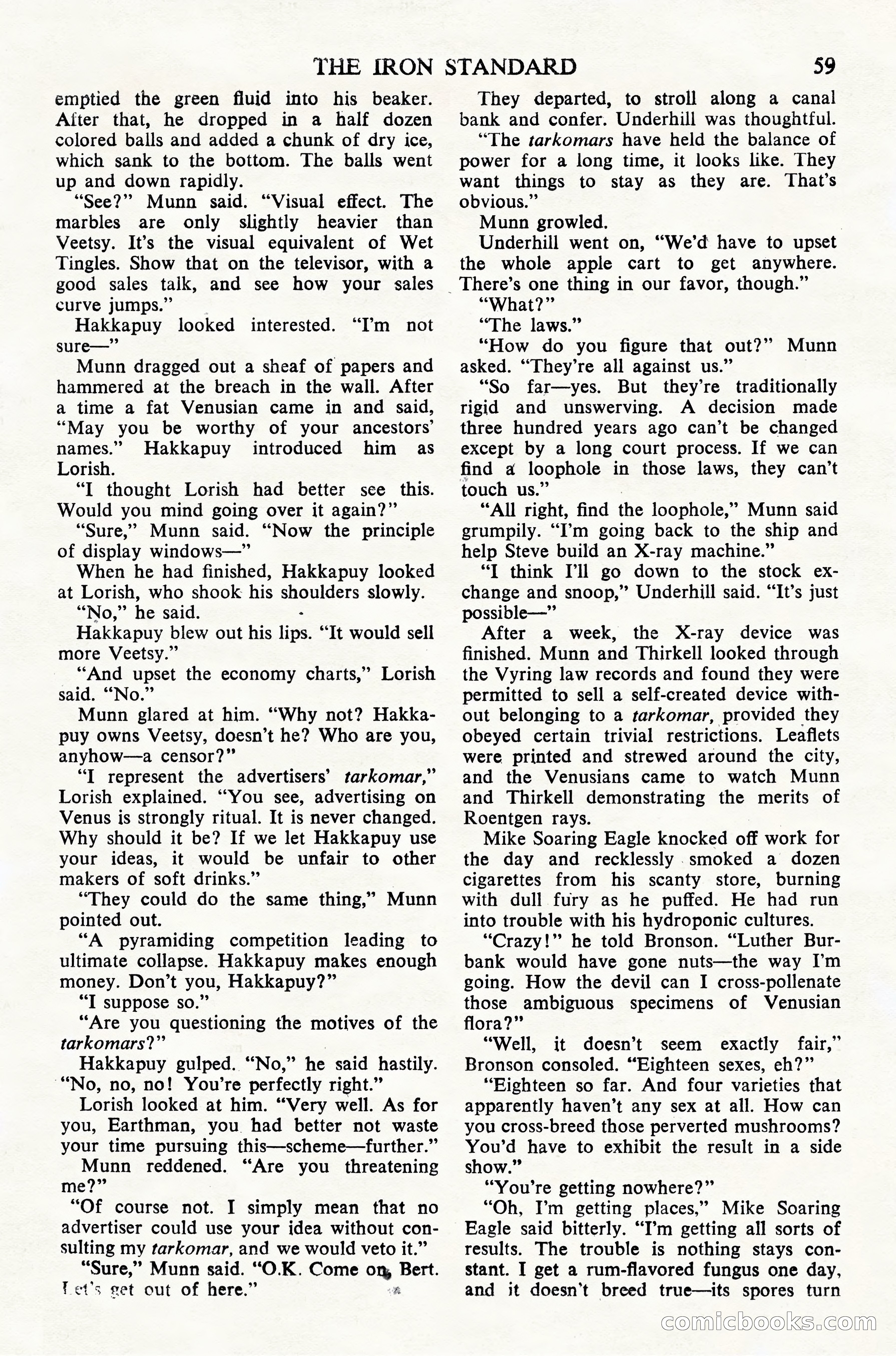 Astounding Science Fiction, British Edition — page 61 of 68