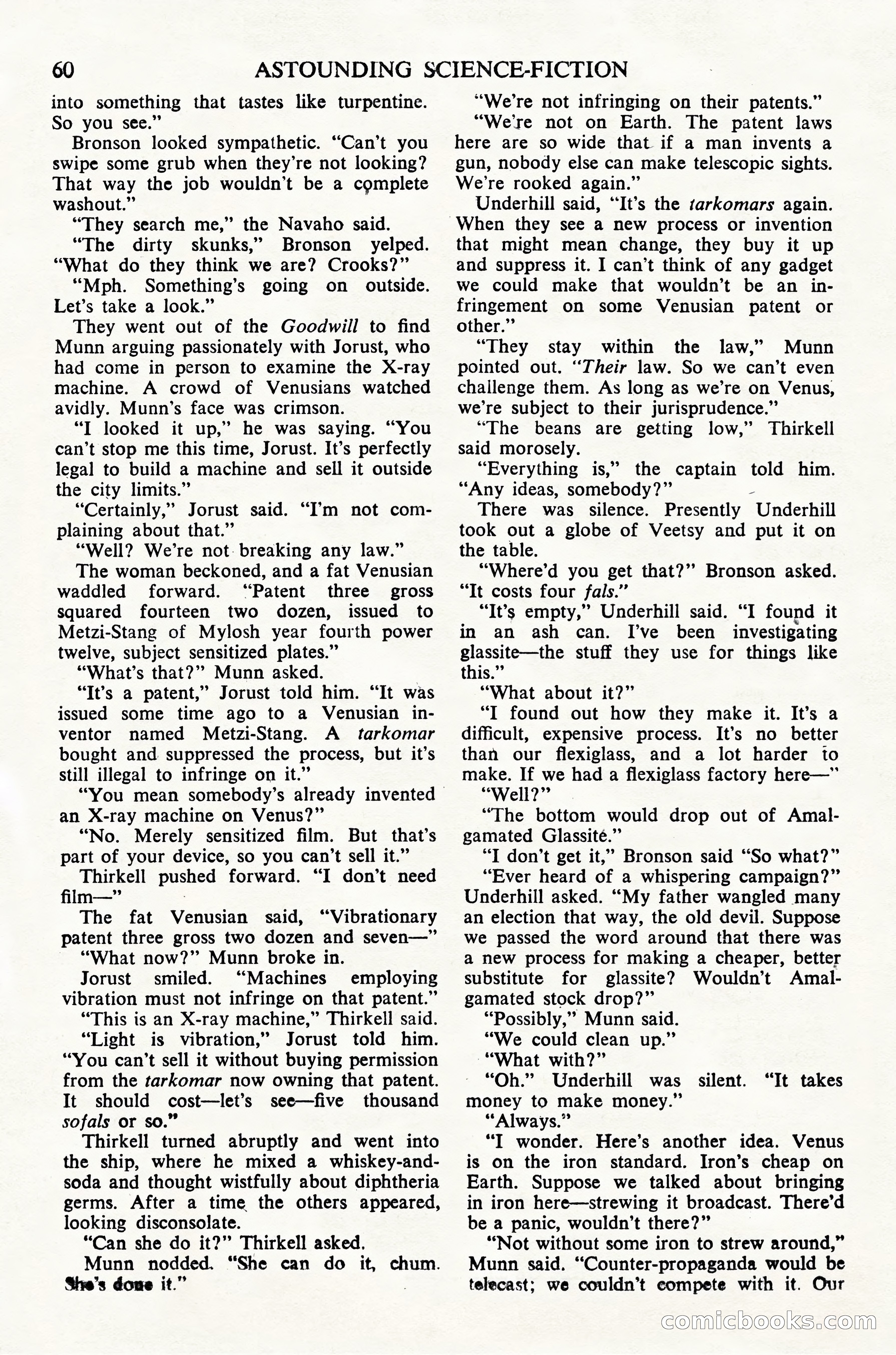 Astounding Science Fiction, British Edition — page 62 of 68