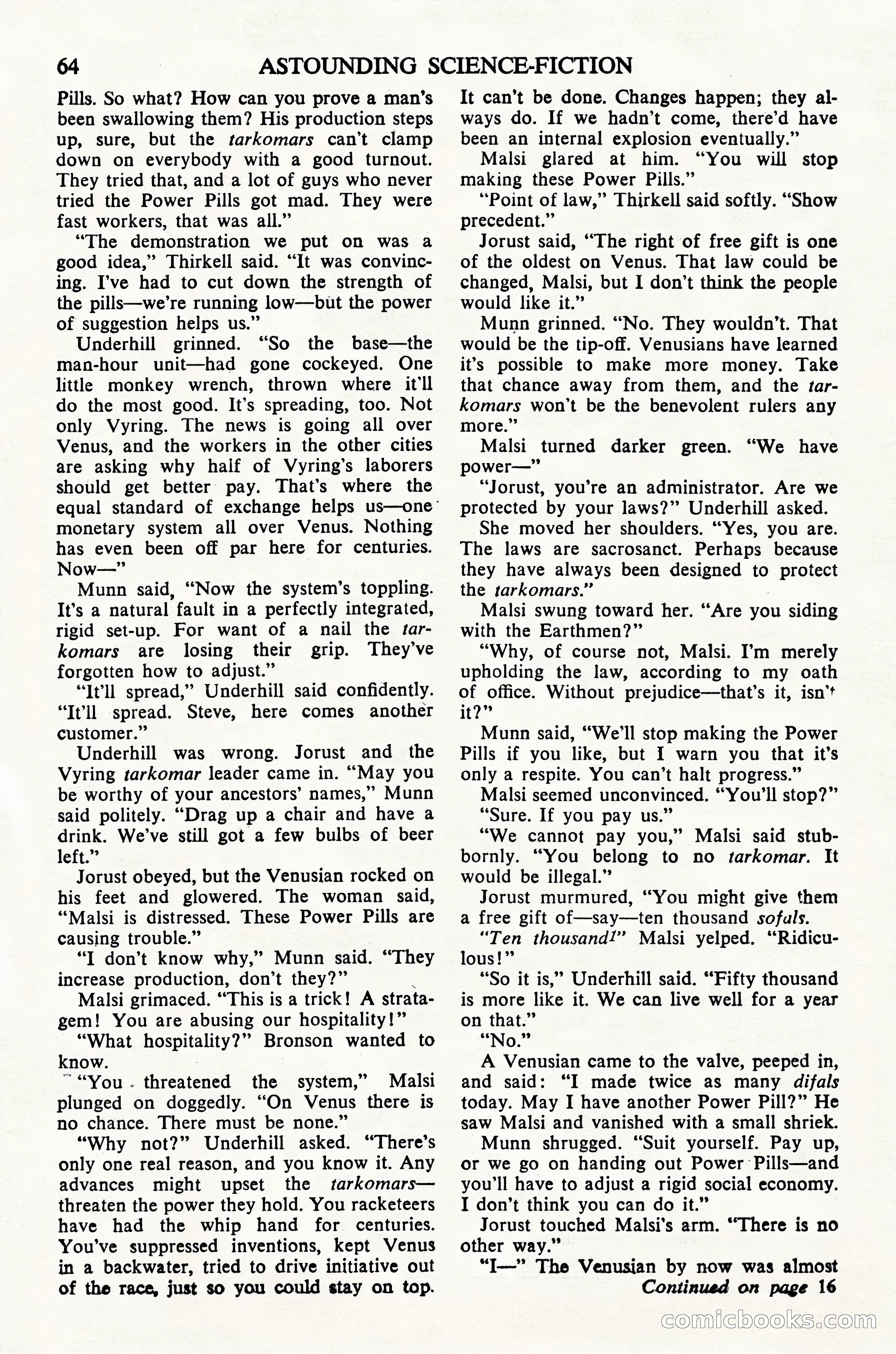 Astounding Science Fiction, British Edition — page 66 of 68
