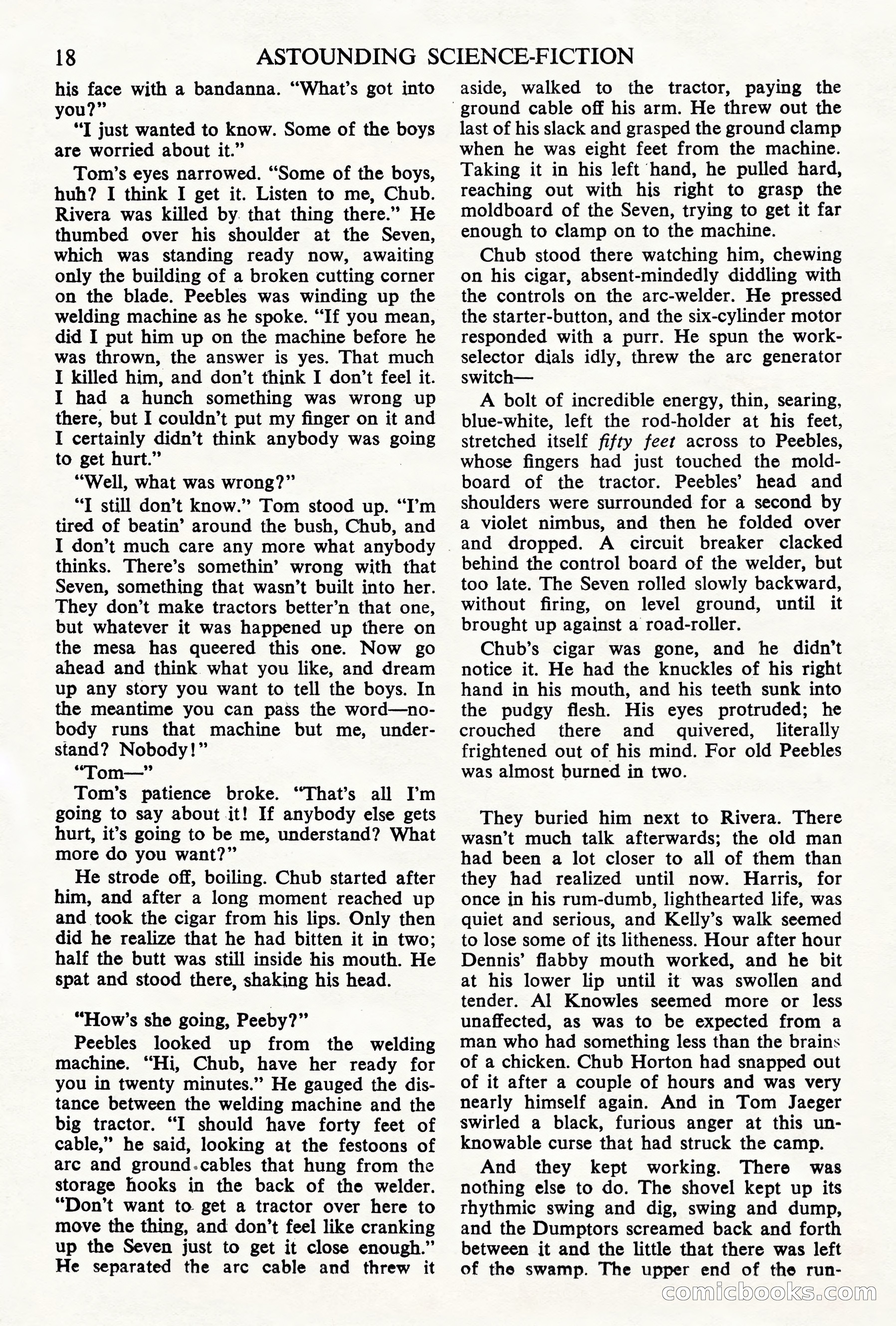 Astounding Science Fiction, British Edition, May 1945 — page 20 of 68