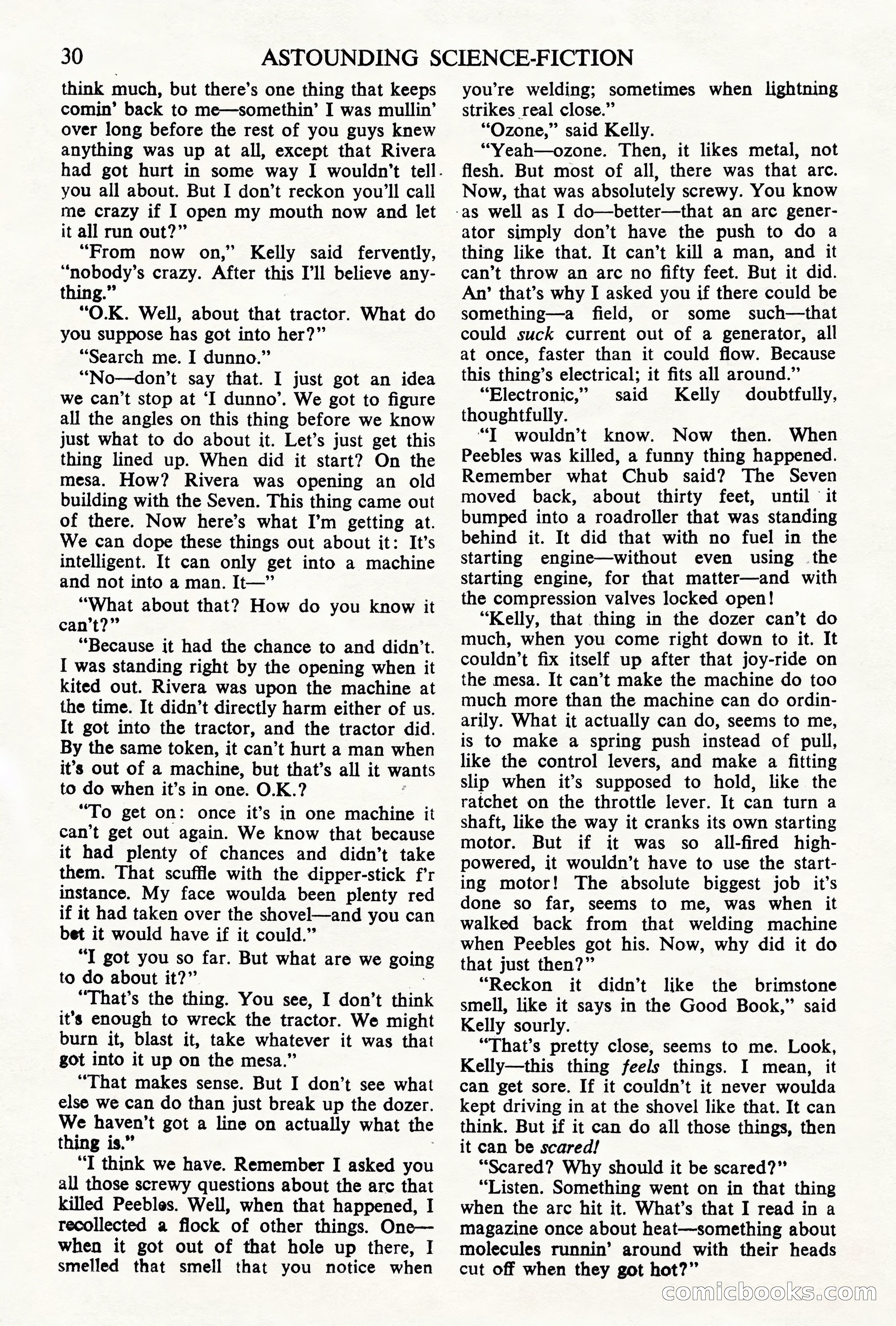 Astounding Science Fiction, British Edition, May 1945 — page 32 of 68