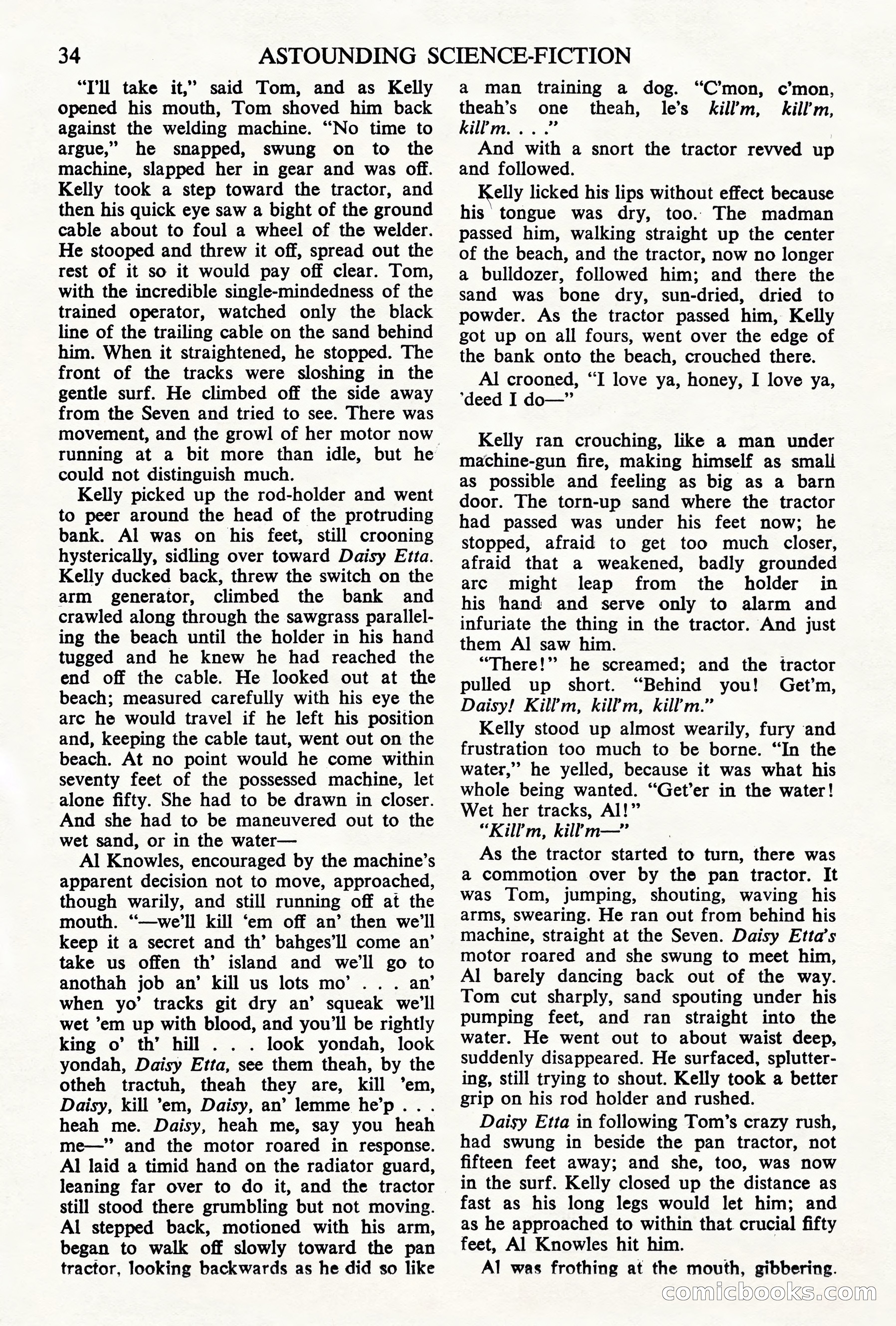 Astounding Science Fiction, British Edition, May 1945 — page 36 of 68