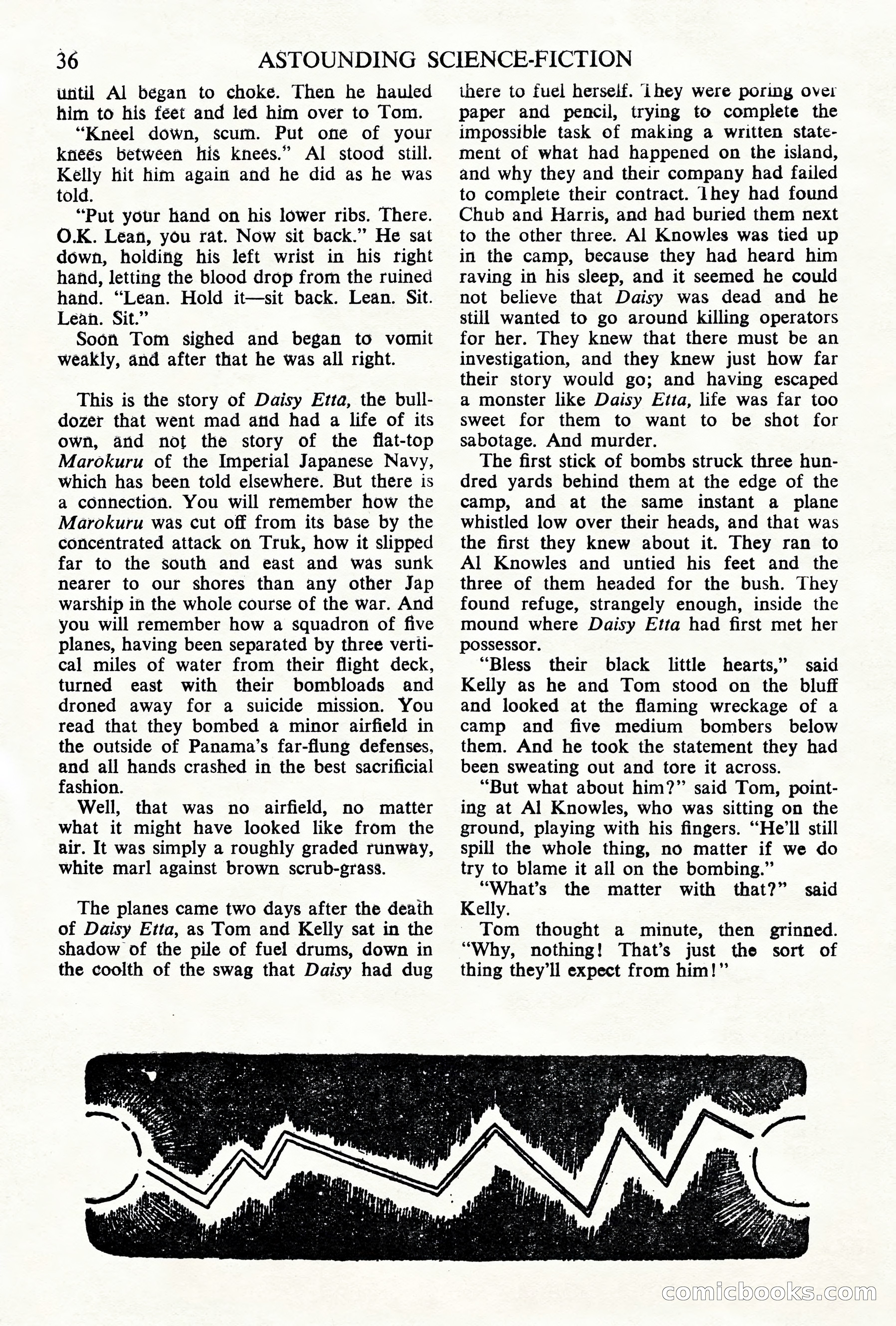 Astounding Science Fiction, British Edition, May 1945 — page 38 of 68