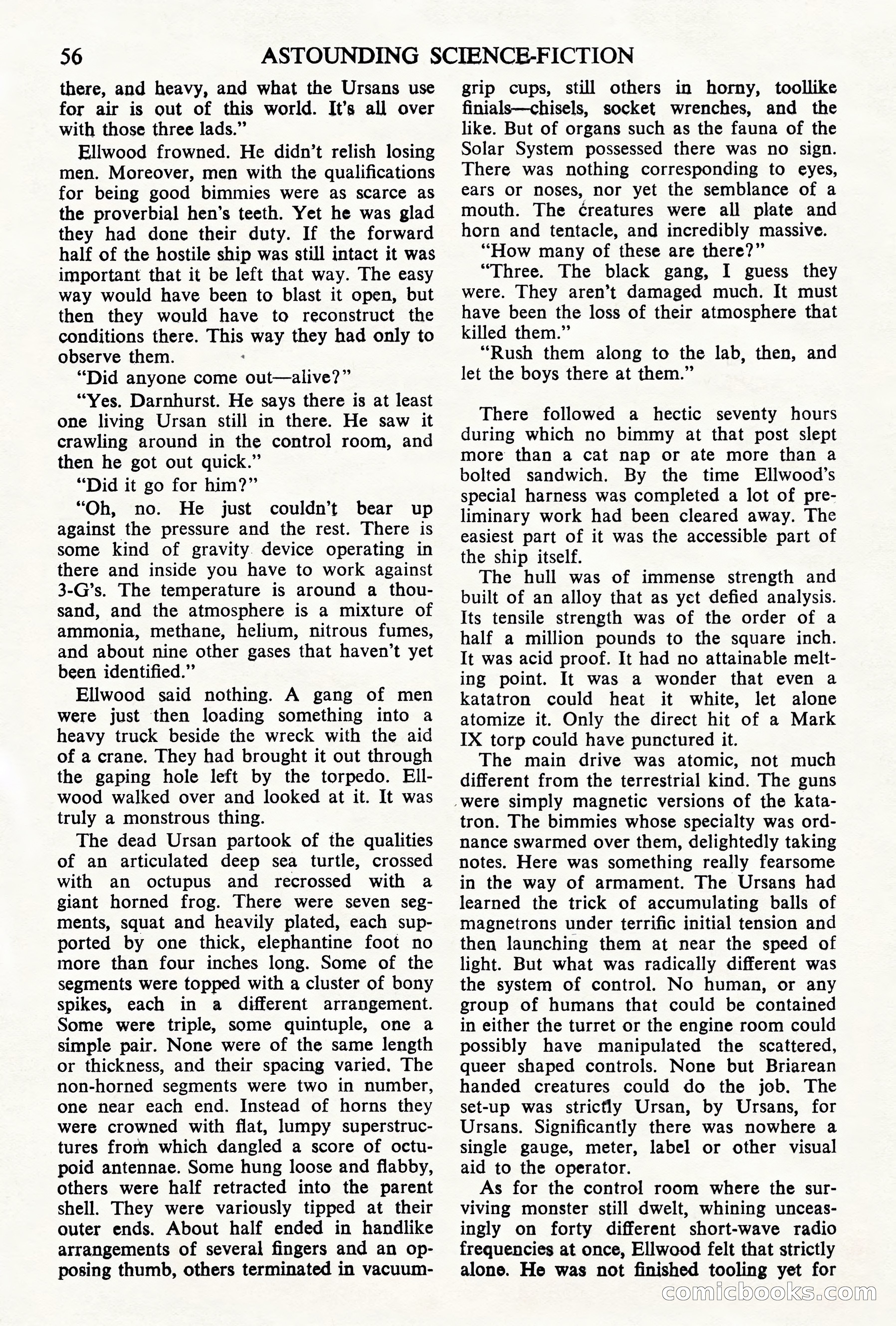 Astounding Science Fiction, British Edition, May 1945 — page 58 of 68