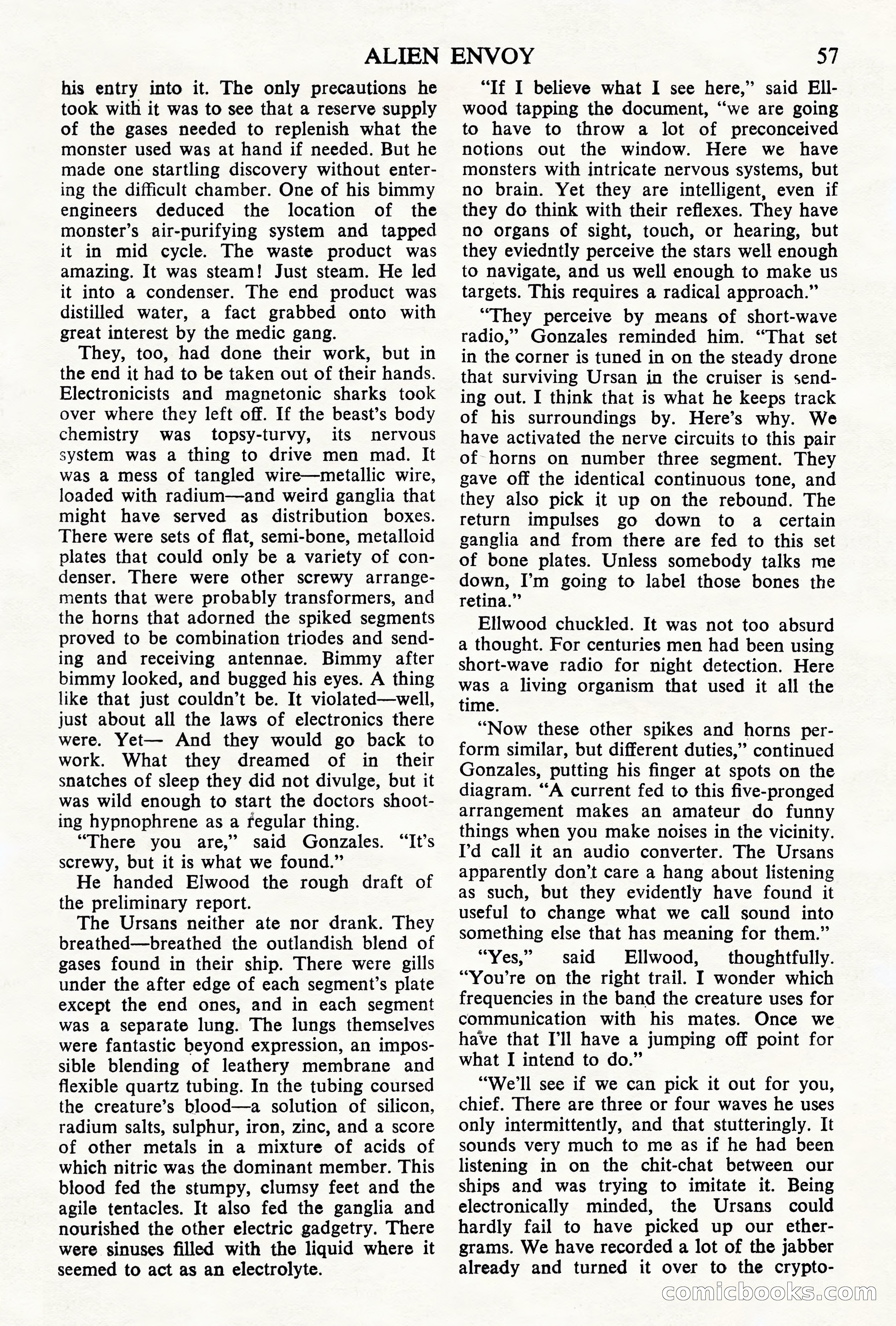 Astounding Science Fiction, British Edition, May 1945 — page 59 of 68