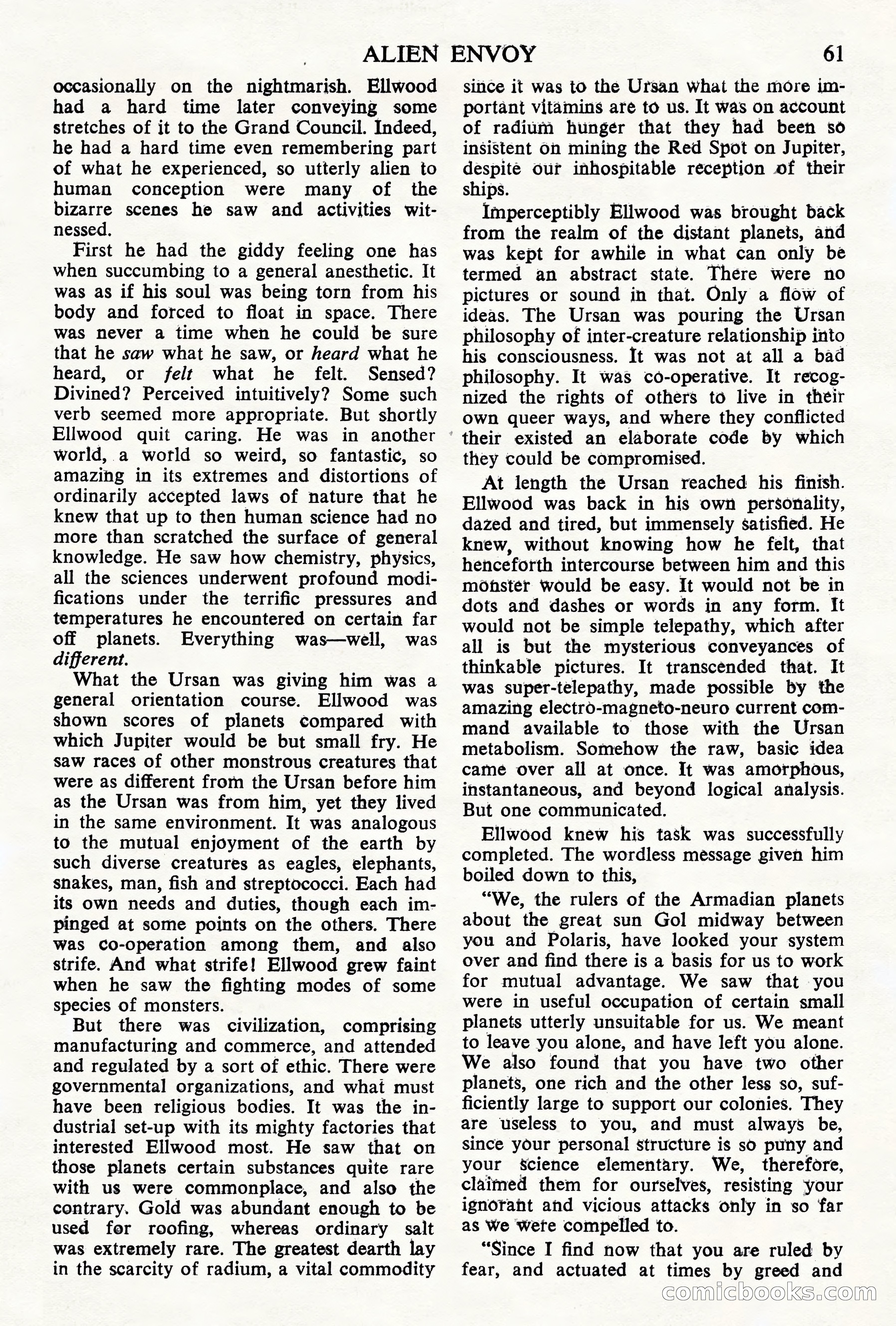 Astounding Science Fiction, British Edition, May 1945 — page 63 of 68