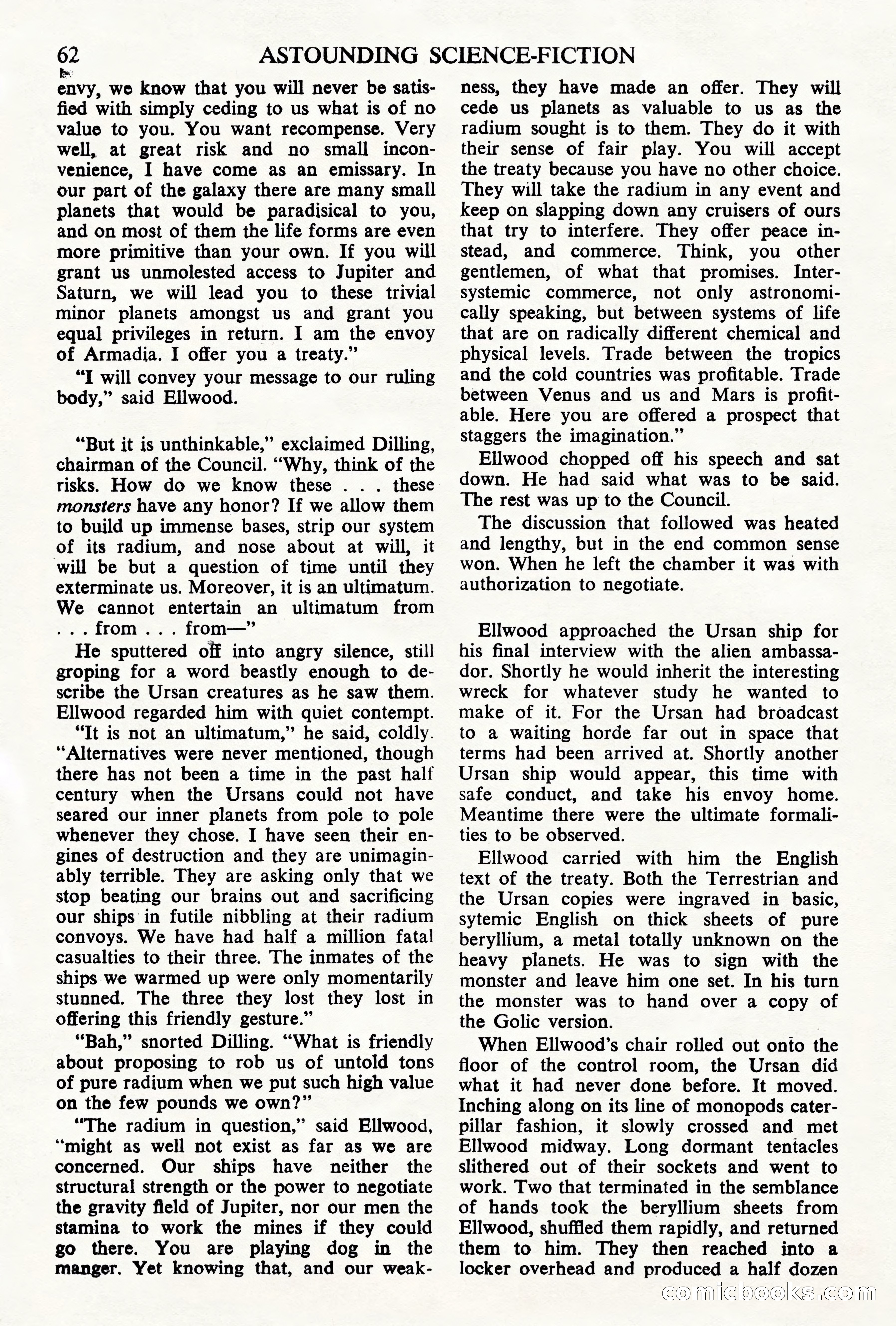 Astounding Science Fiction, British Edition, May 1945 — page 64 of 68