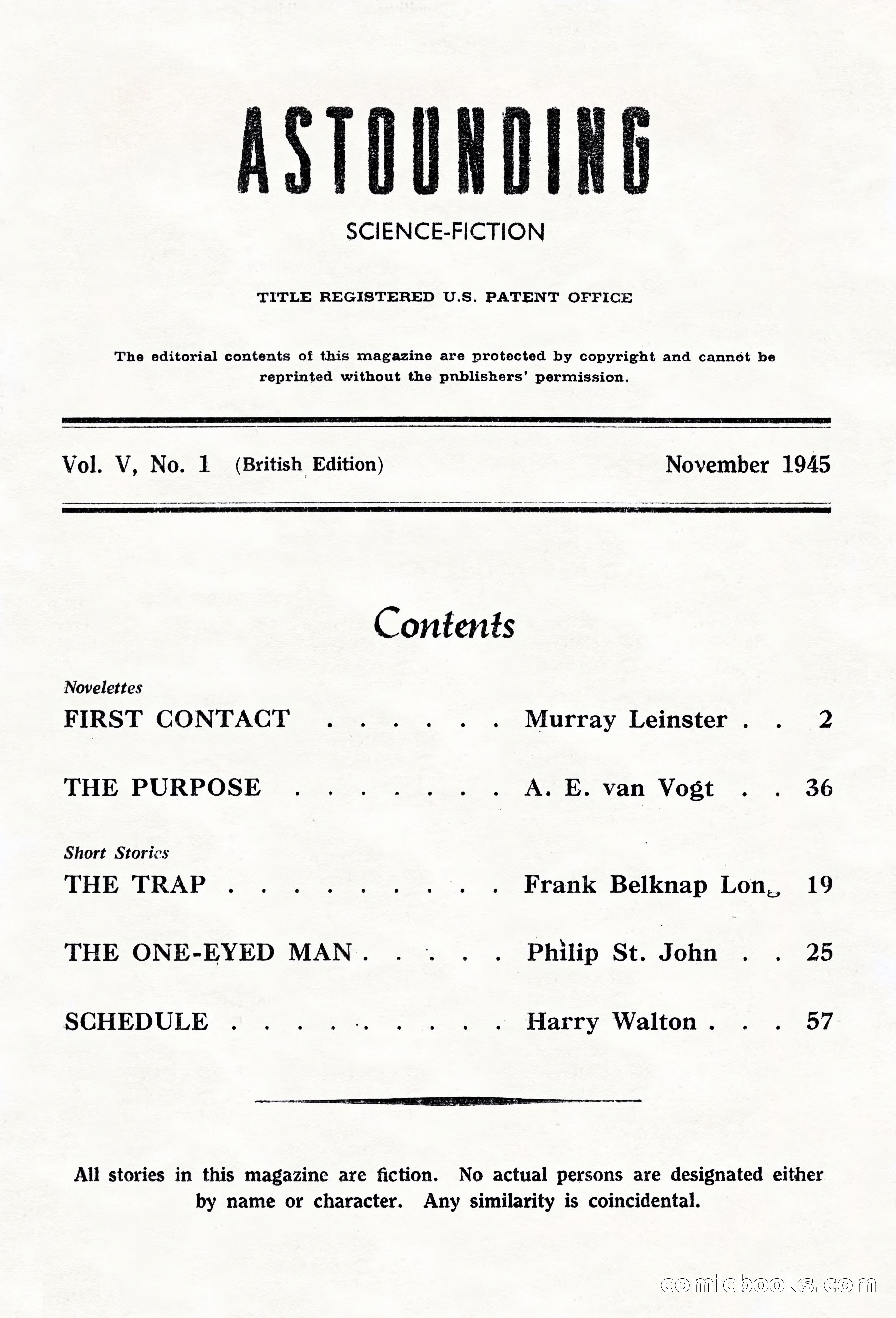 Astounding Science Fiction, British Edition — page 3 of 68