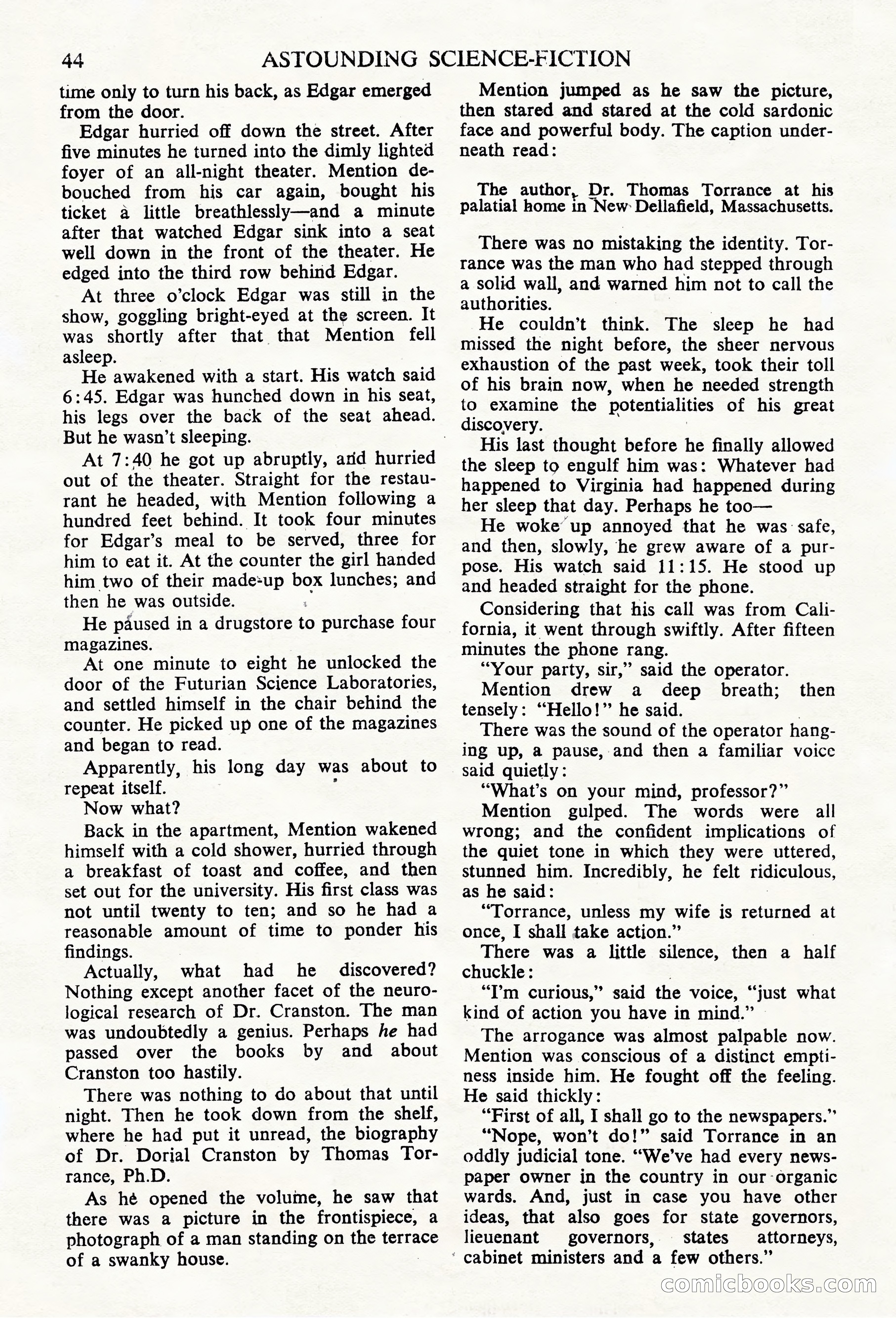 Astounding Science Fiction, British Edition — page 46 of 68