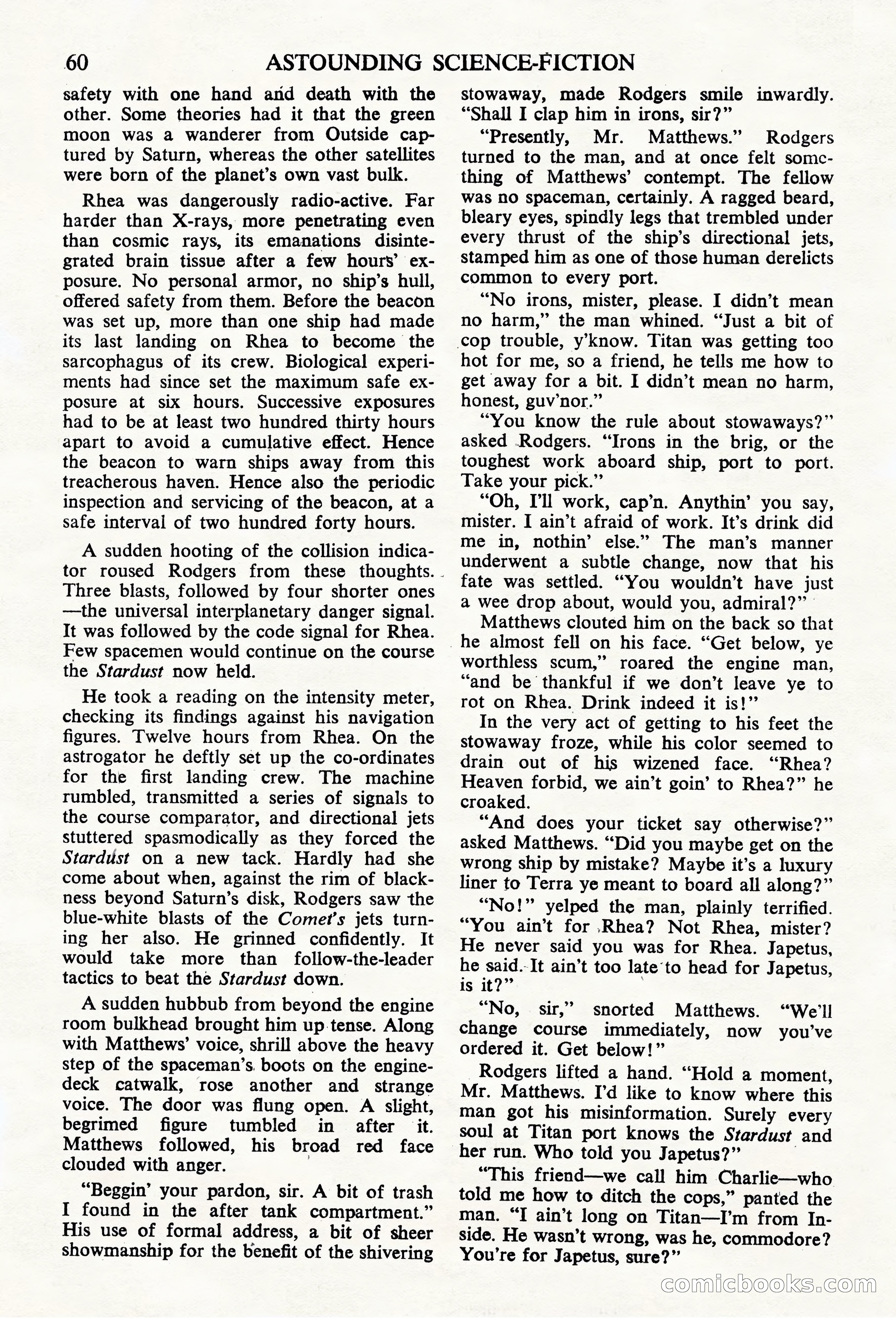 Astounding Science Fiction, British Edition — page 62 of 68