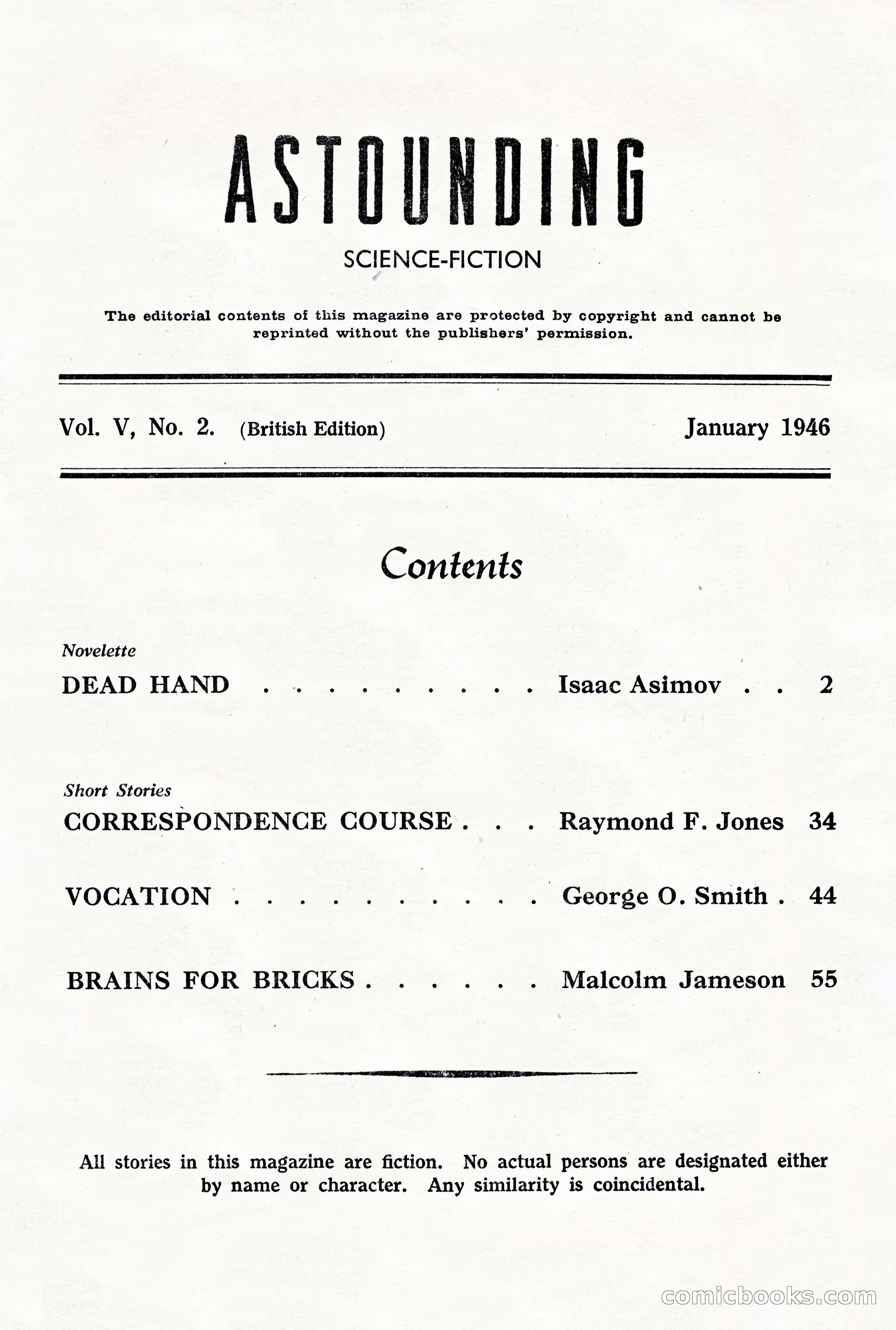 Astounding Science Fiction, British Edition — page 3 of 68