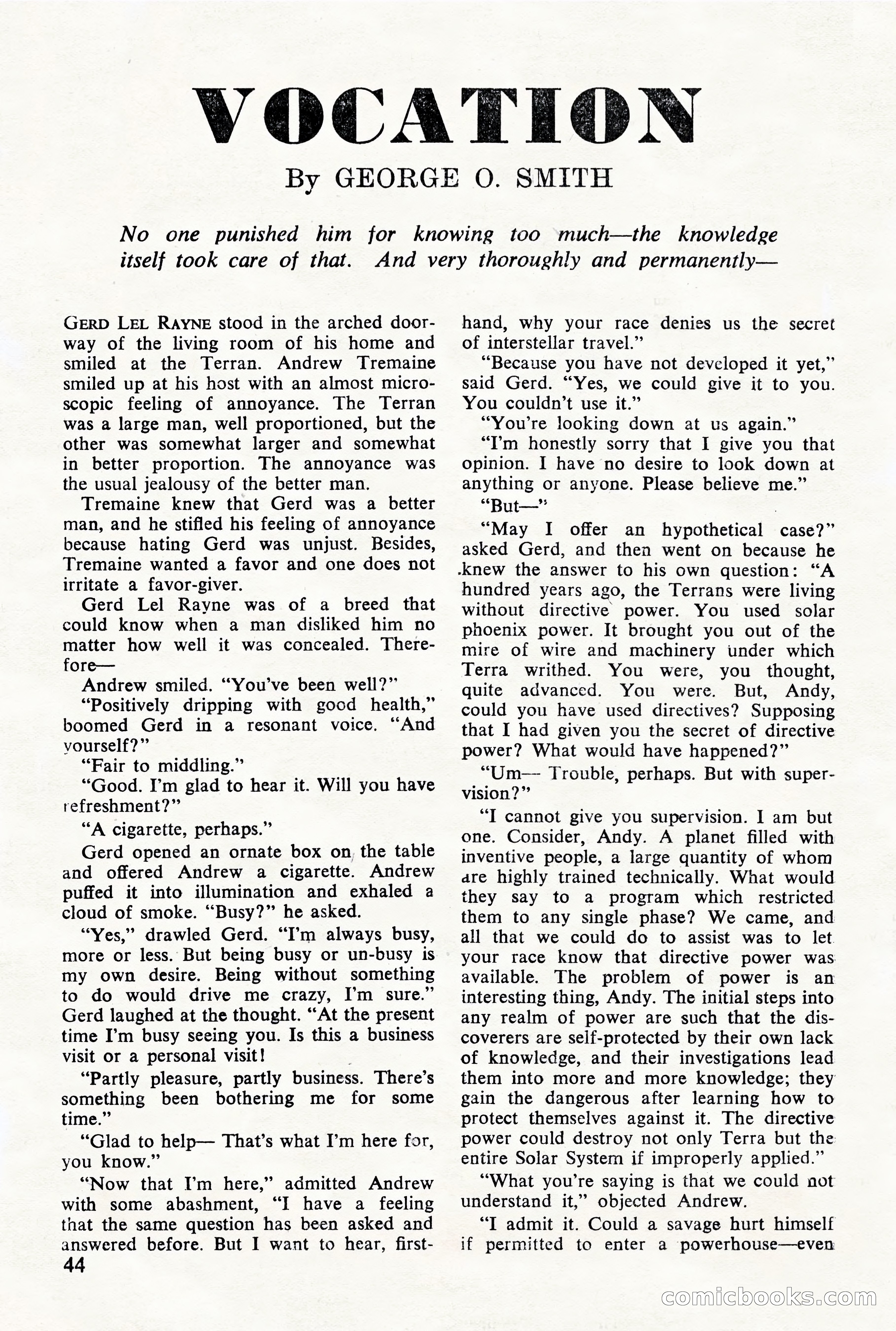 Astounding Science Fiction, British Edition — page 46 of 68