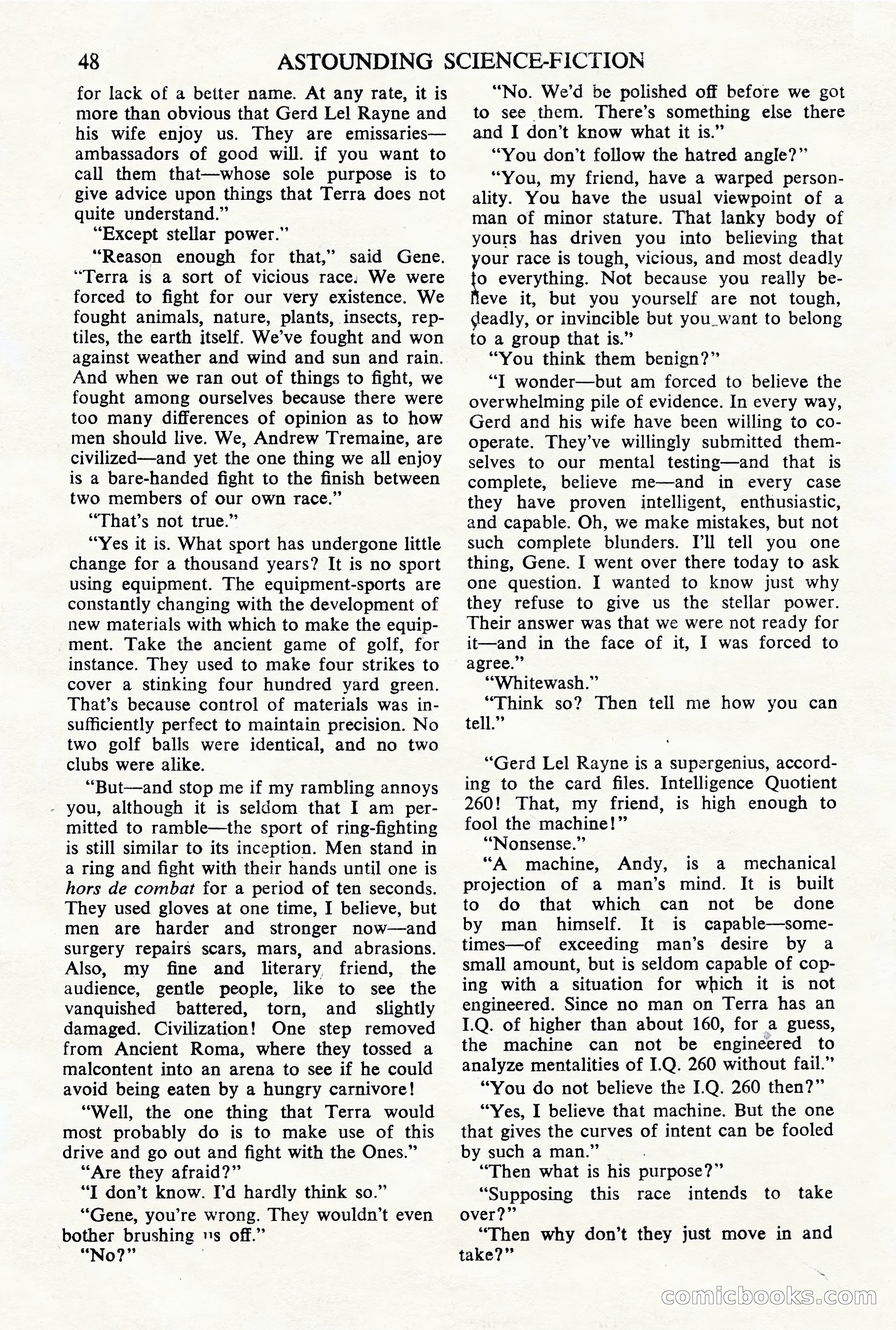 Astounding Science Fiction, British Edition — page 50 of 68