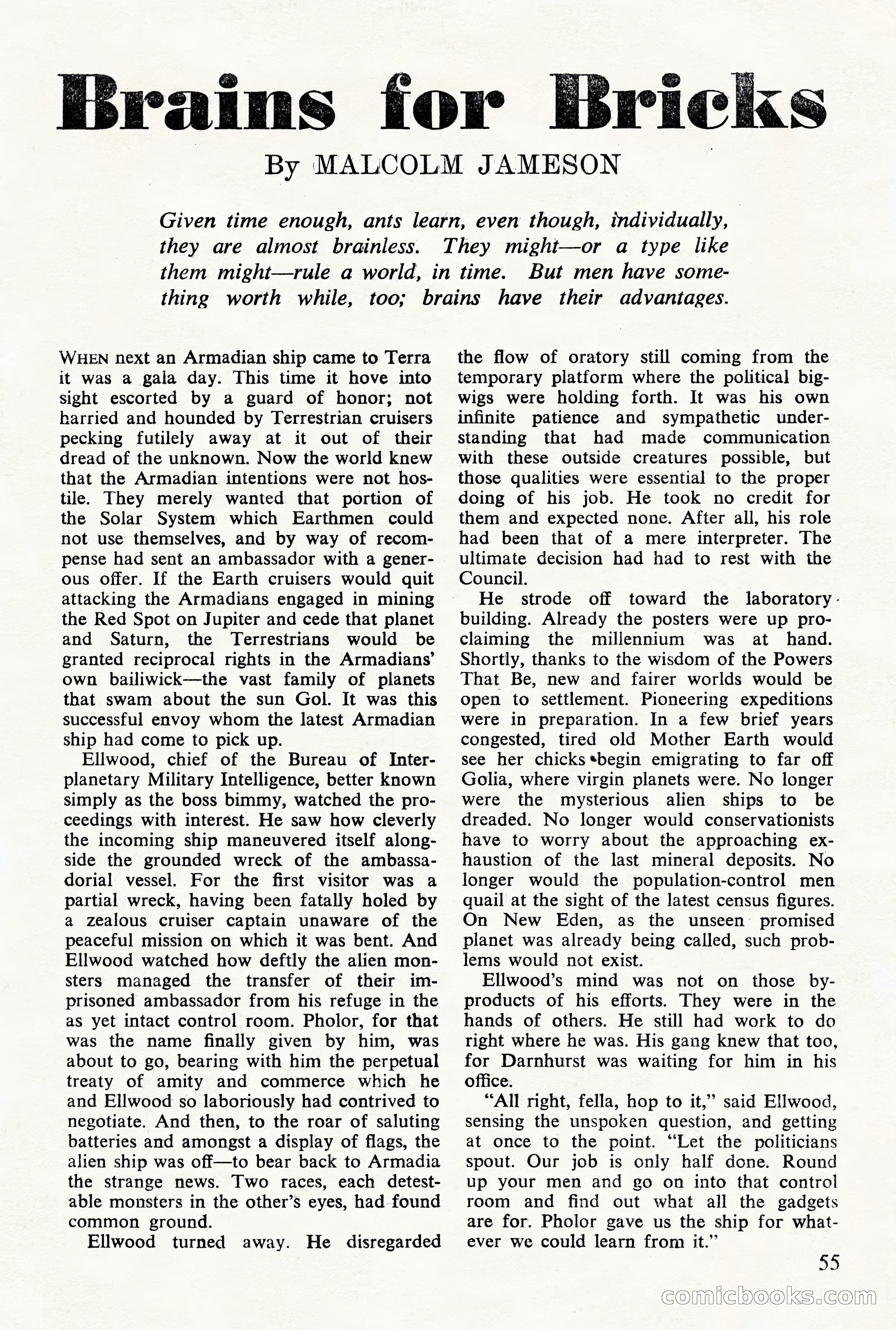 Astounding Science Fiction, British Edition — page 57 of 68