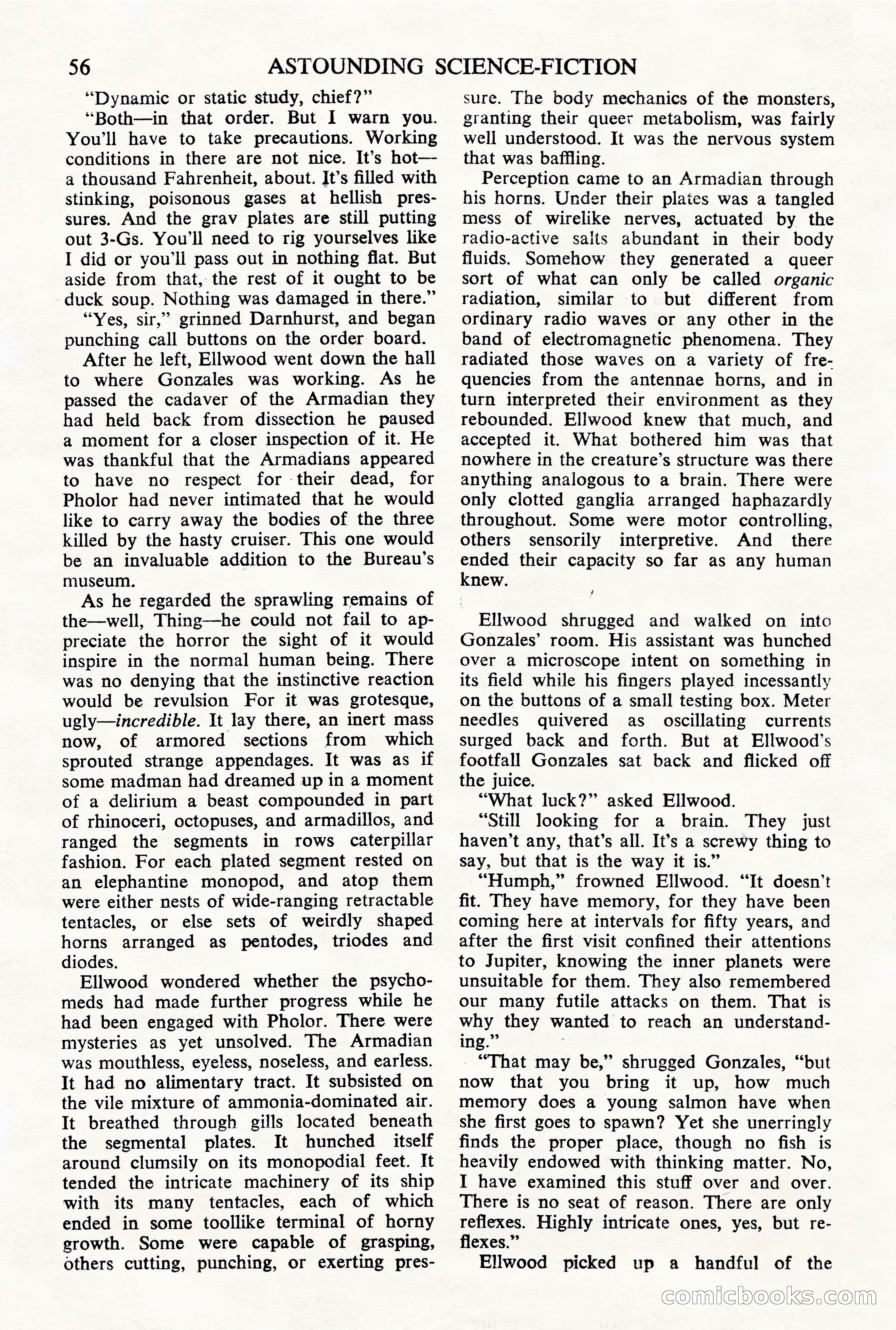 Astounding Science Fiction, British Edition — page 58 of 68