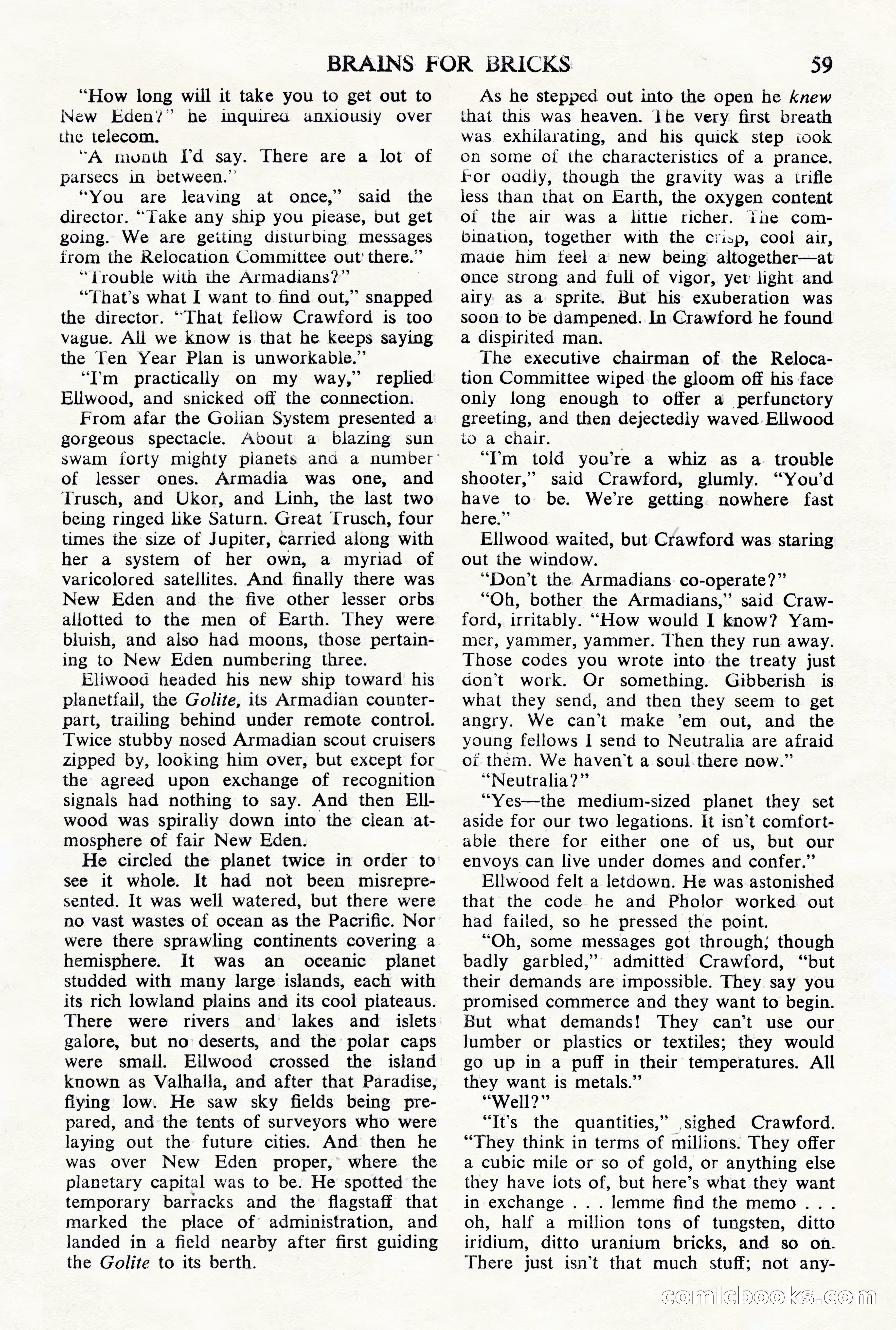 Astounding Science Fiction, British Edition — page 61 of 68