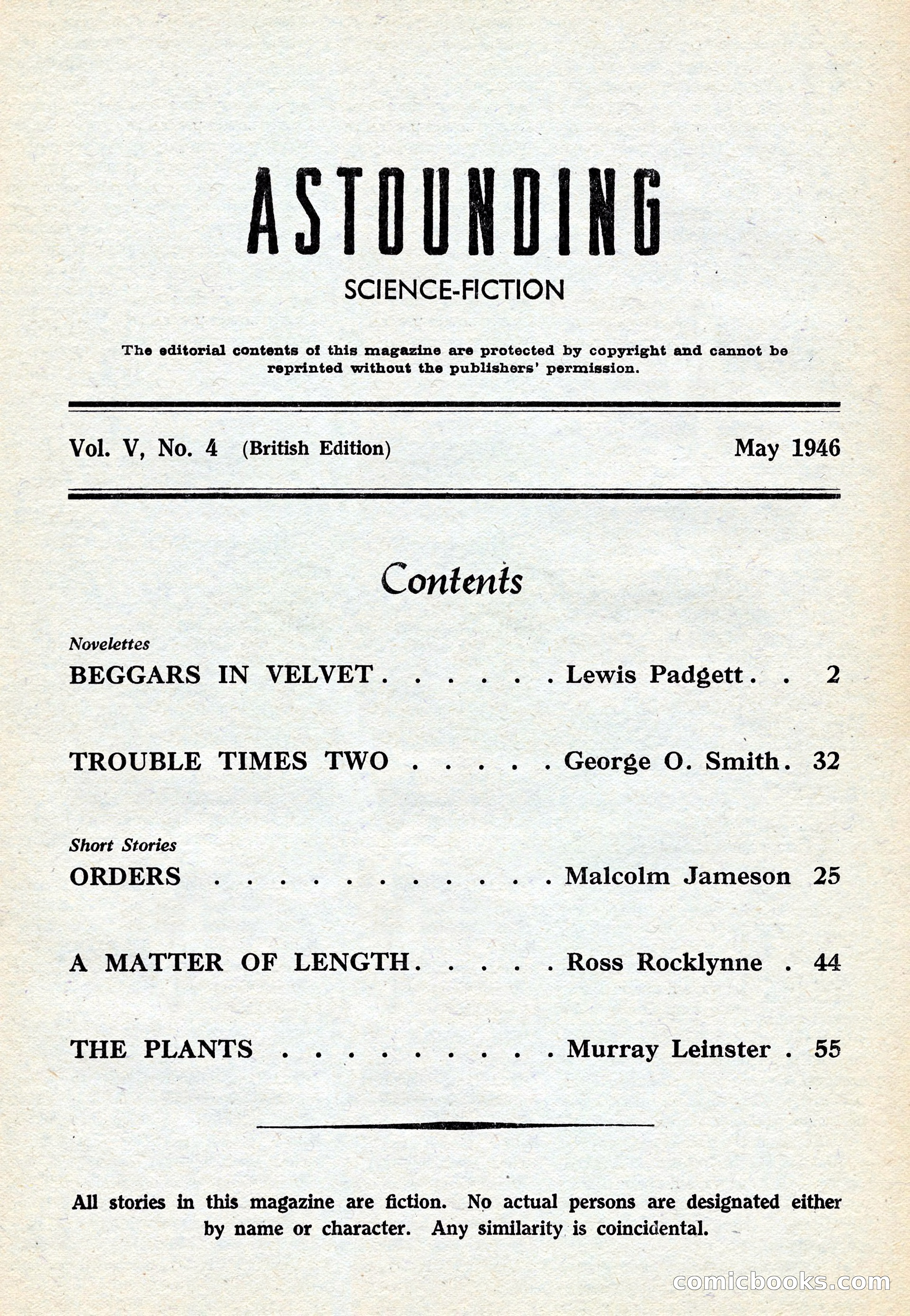 Astounding Science Fiction, British Edition — page 3 of 68