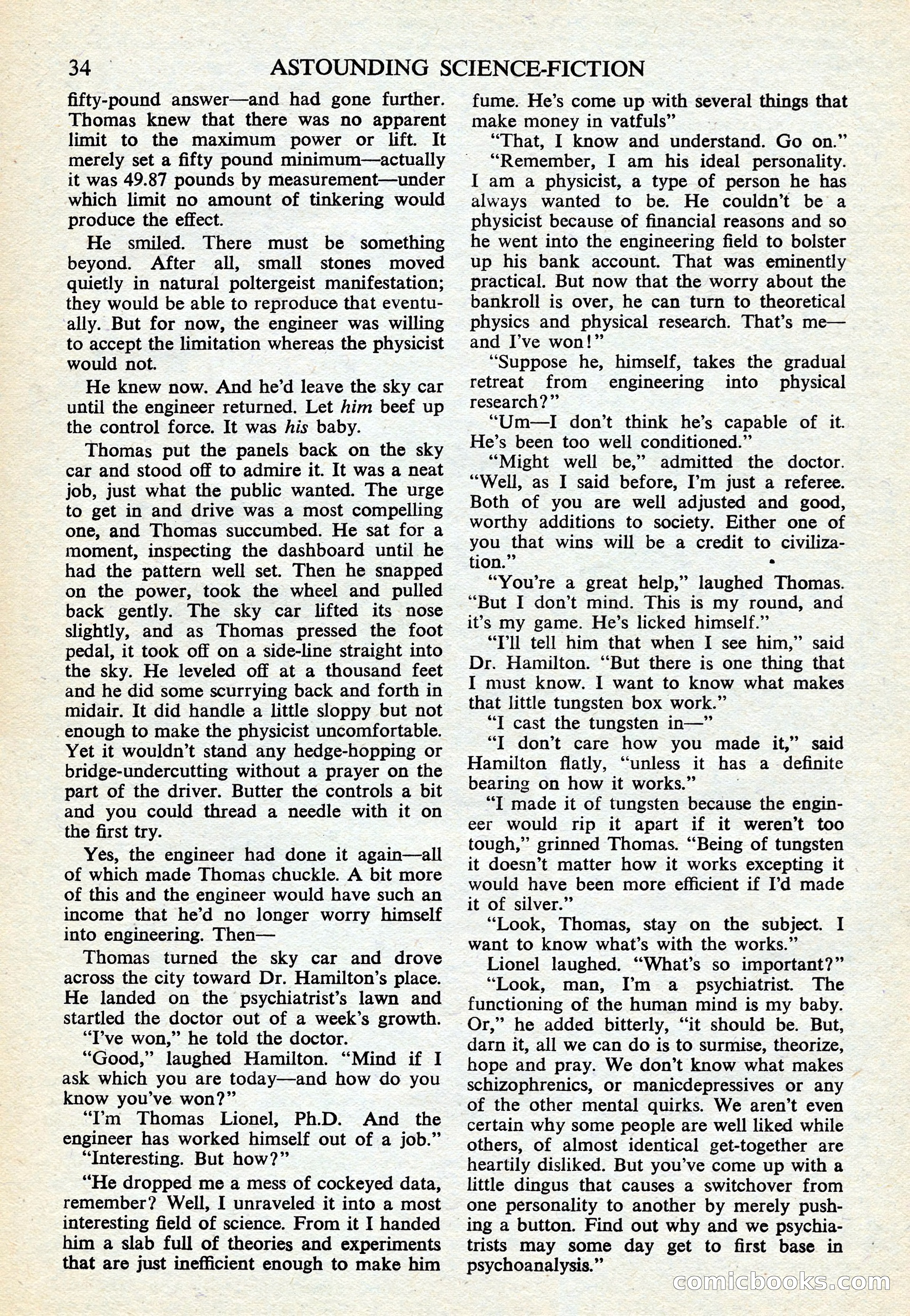 Astounding Science Fiction, British Edition — page 36 of 68