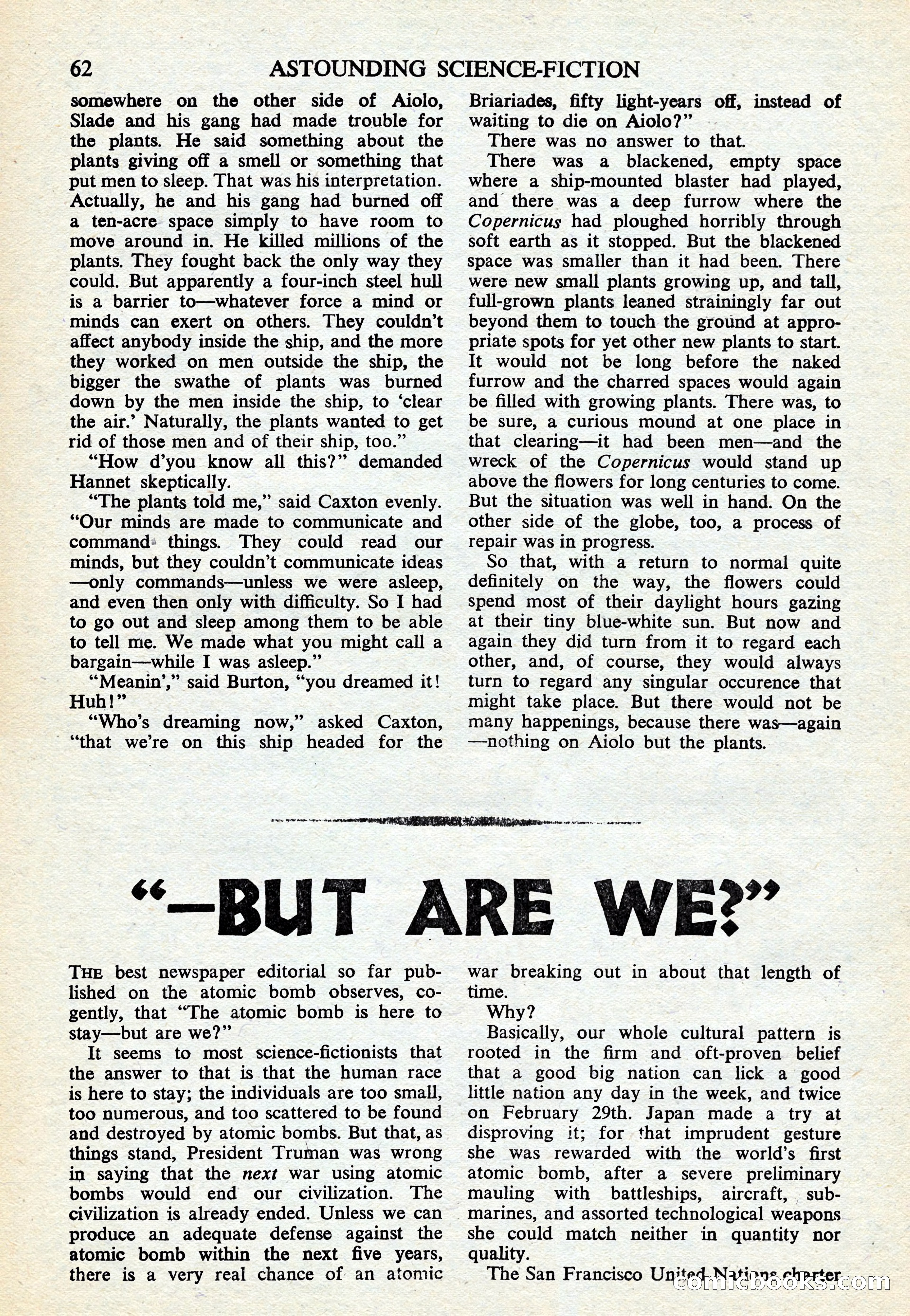 Astounding Science Fiction, British Edition — page 64 of 68