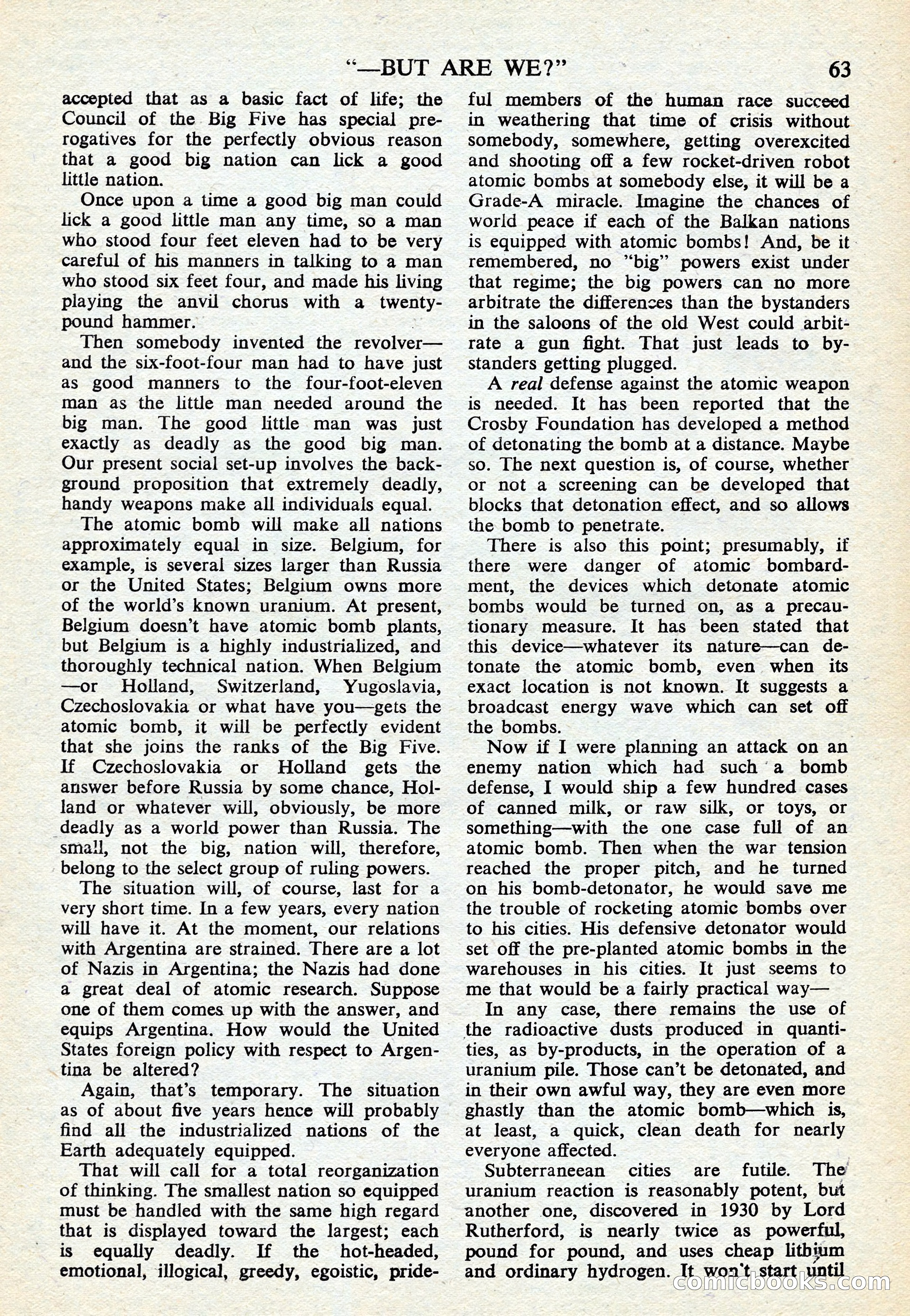 Astounding Science Fiction, British Edition — page 65 of 68