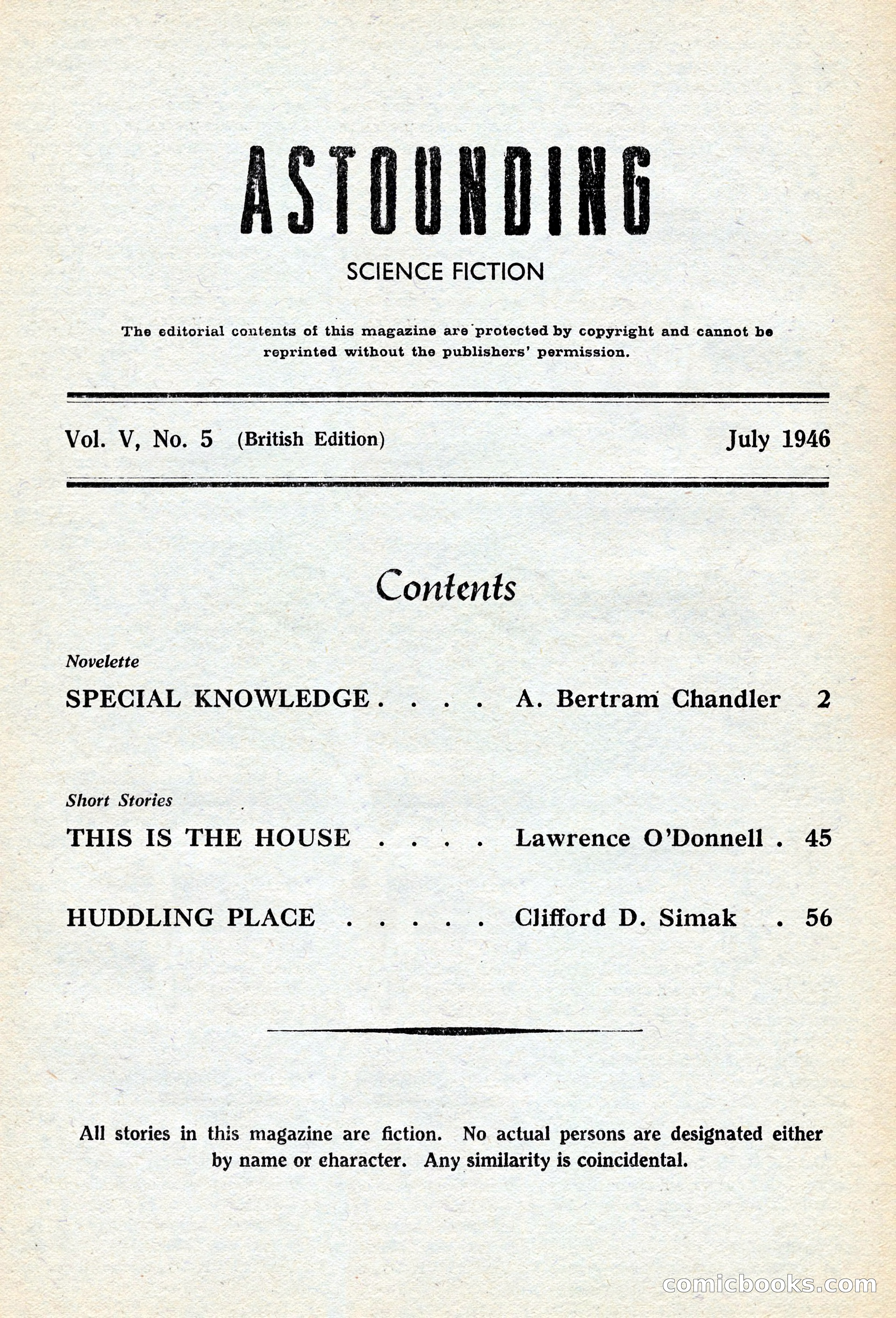 Astounding Science Fiction (British edition) — page 3 of 68