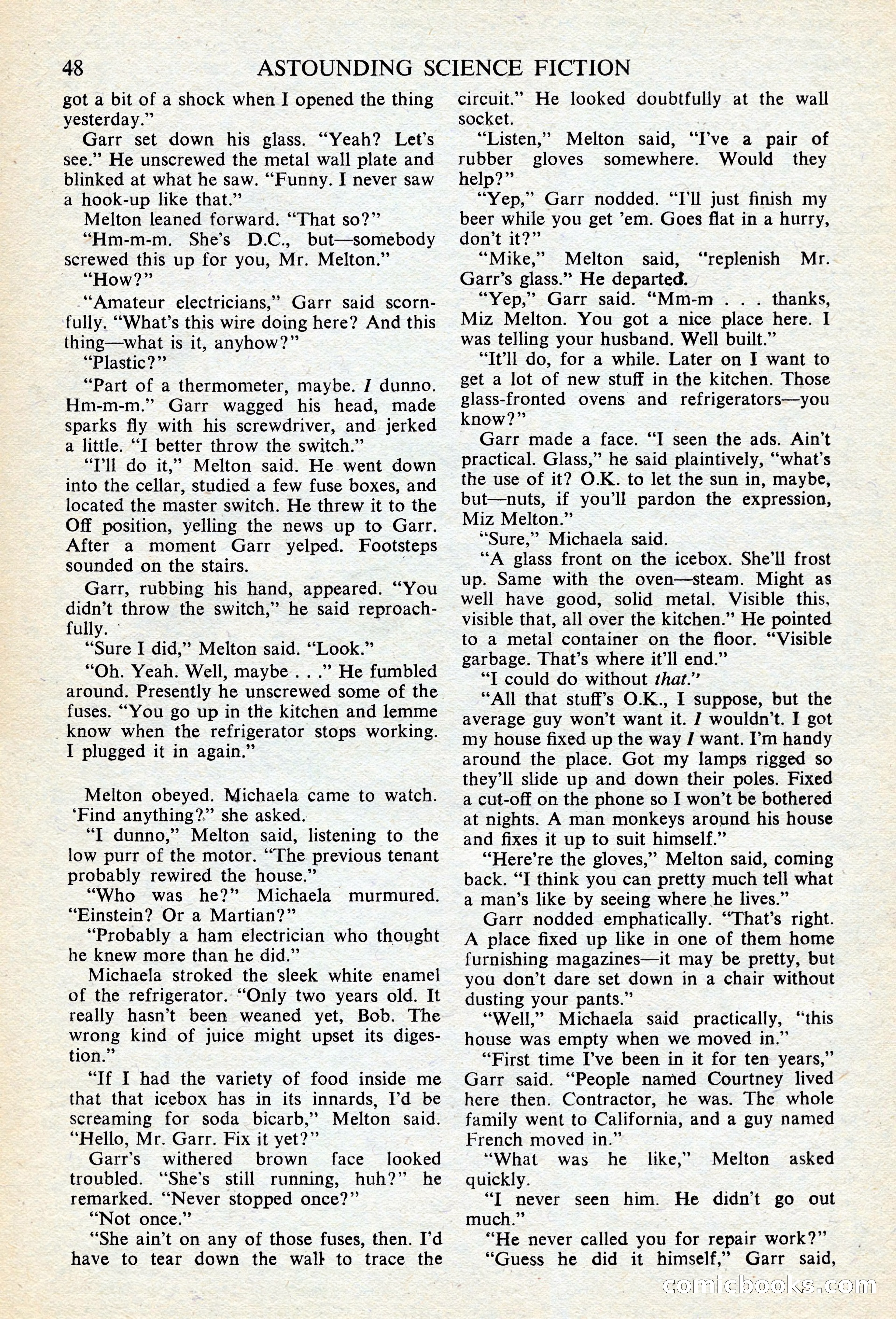 Astounding Science Fiction (British edition) — page 50 of 68