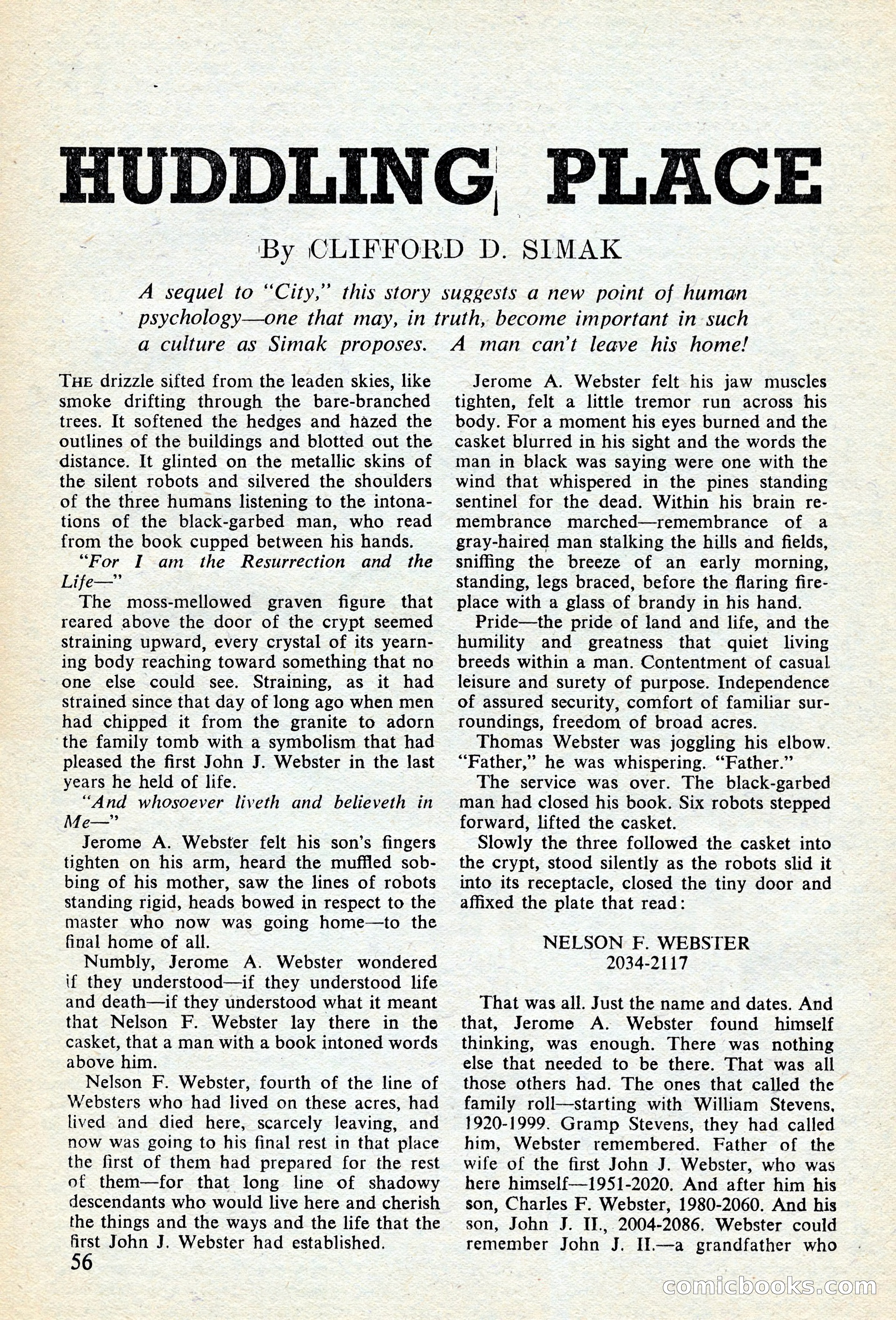 Astounding Science Fiction (British edition) — page 58 of 68