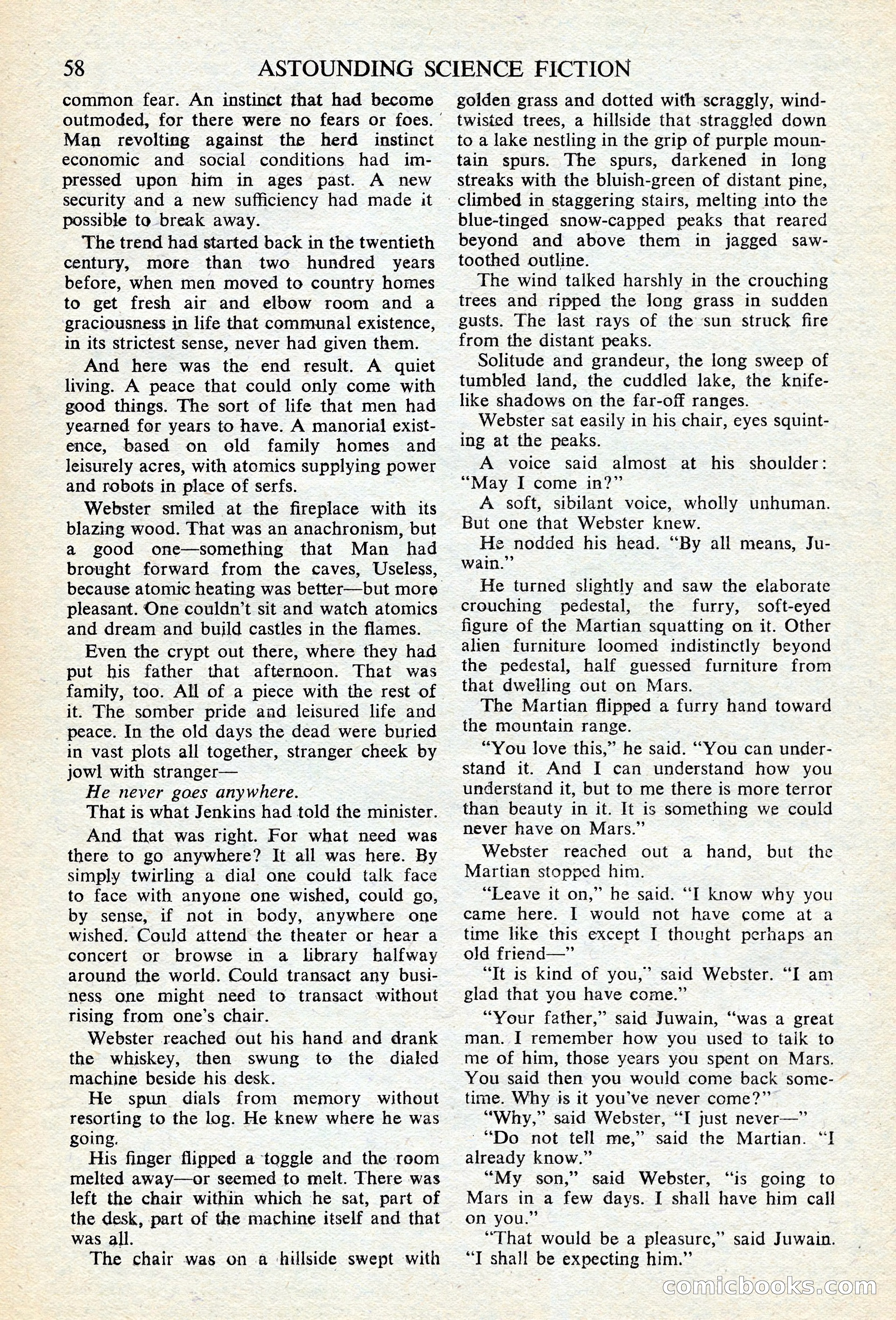 Astounding Science Fiction (British edition) — page 60 of 68