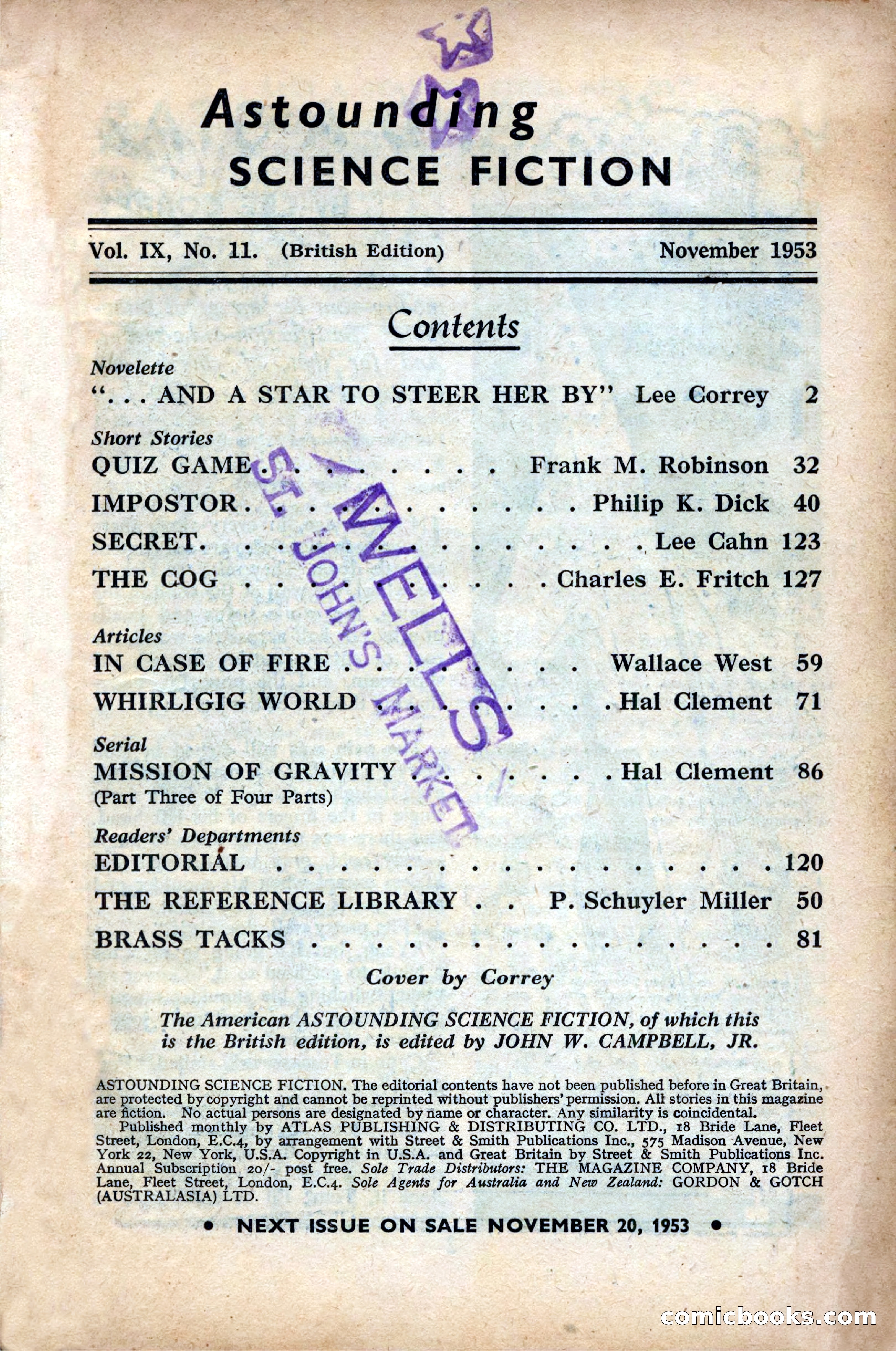 Astounding Science Fiction, British Edition — page 3 of 132
