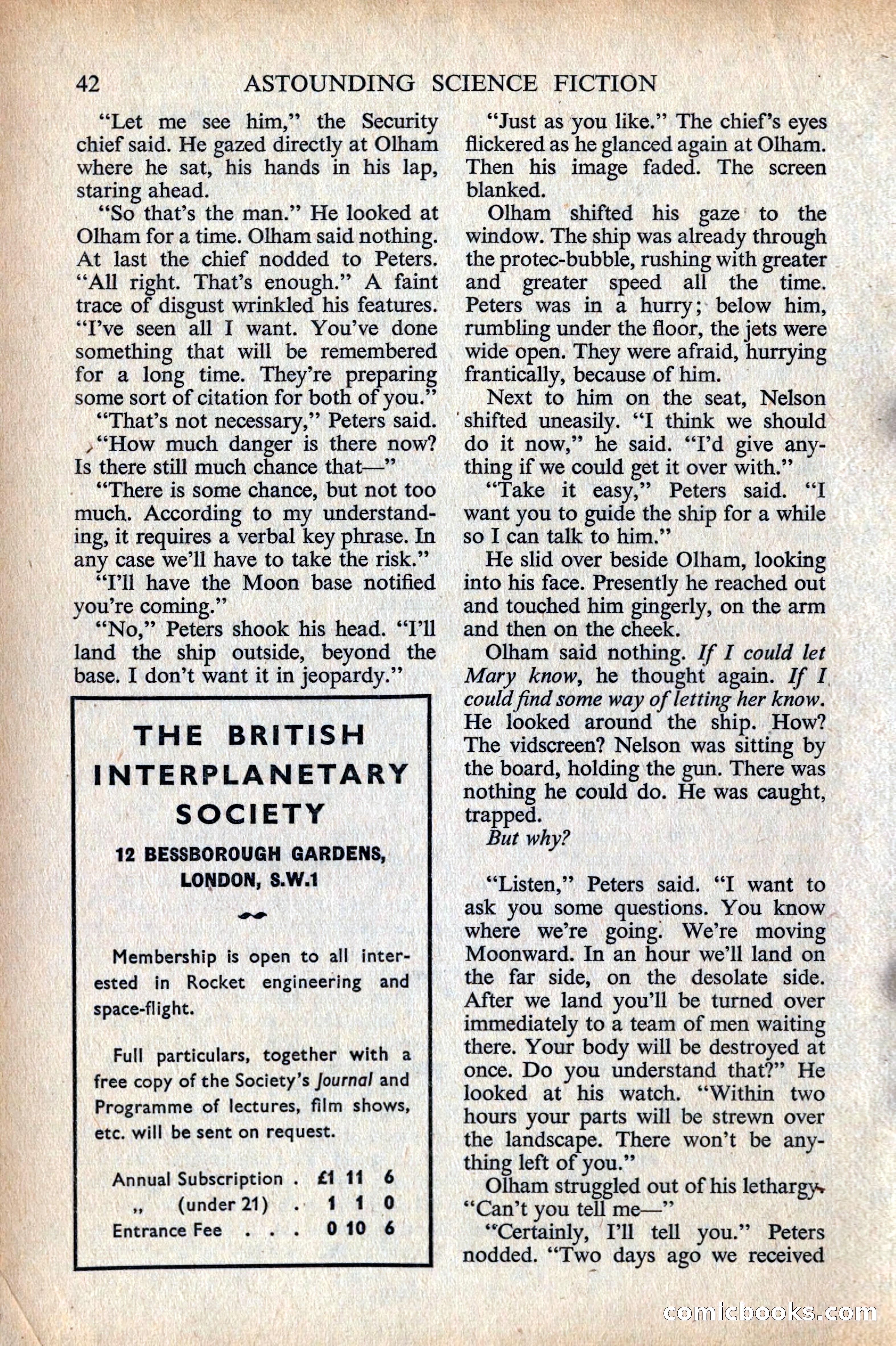 Astounding Science Fiction, British Edition — page 44 of 132