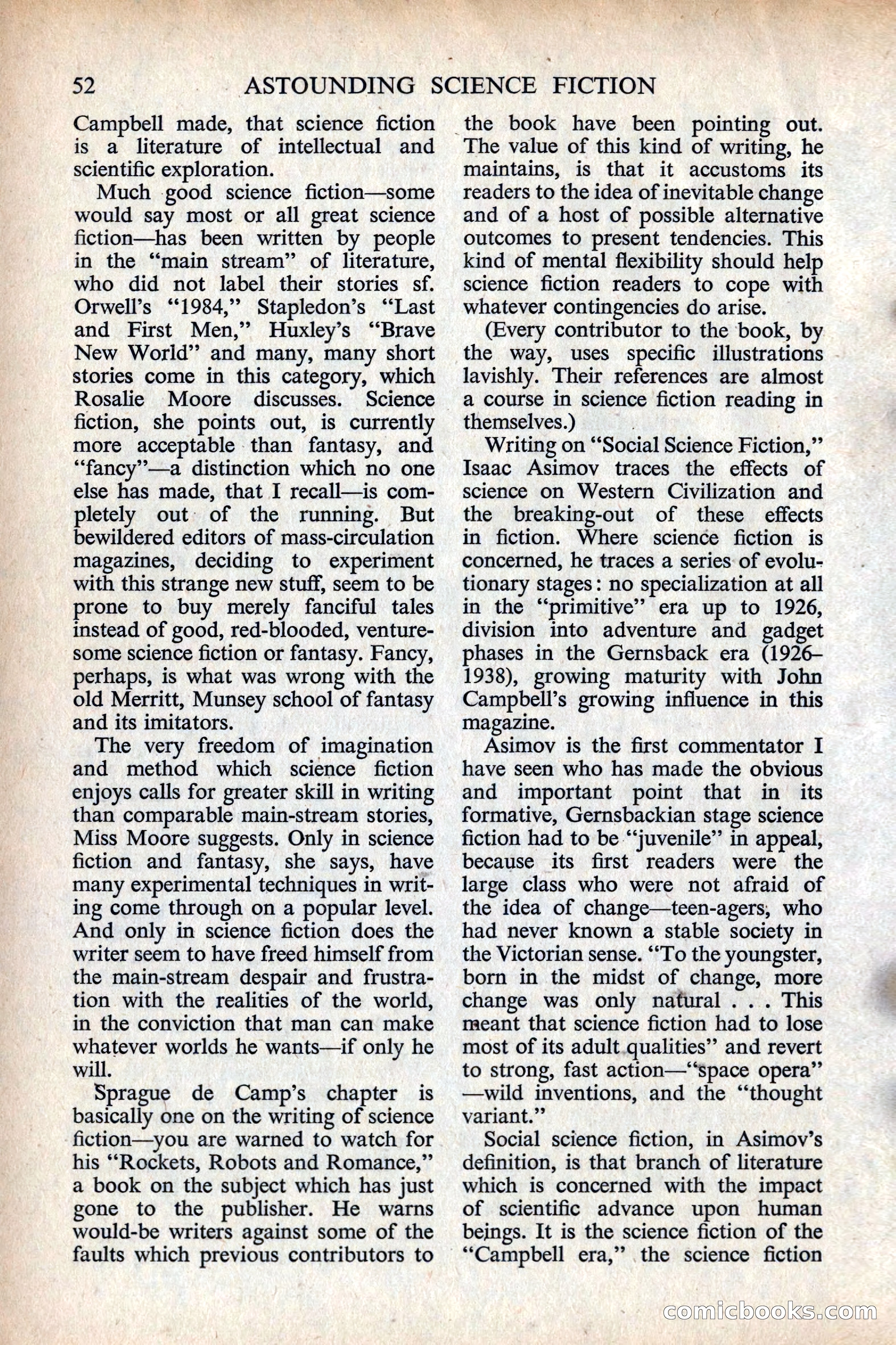 Astounding Science Fiction, British Edition — page 54 of 132