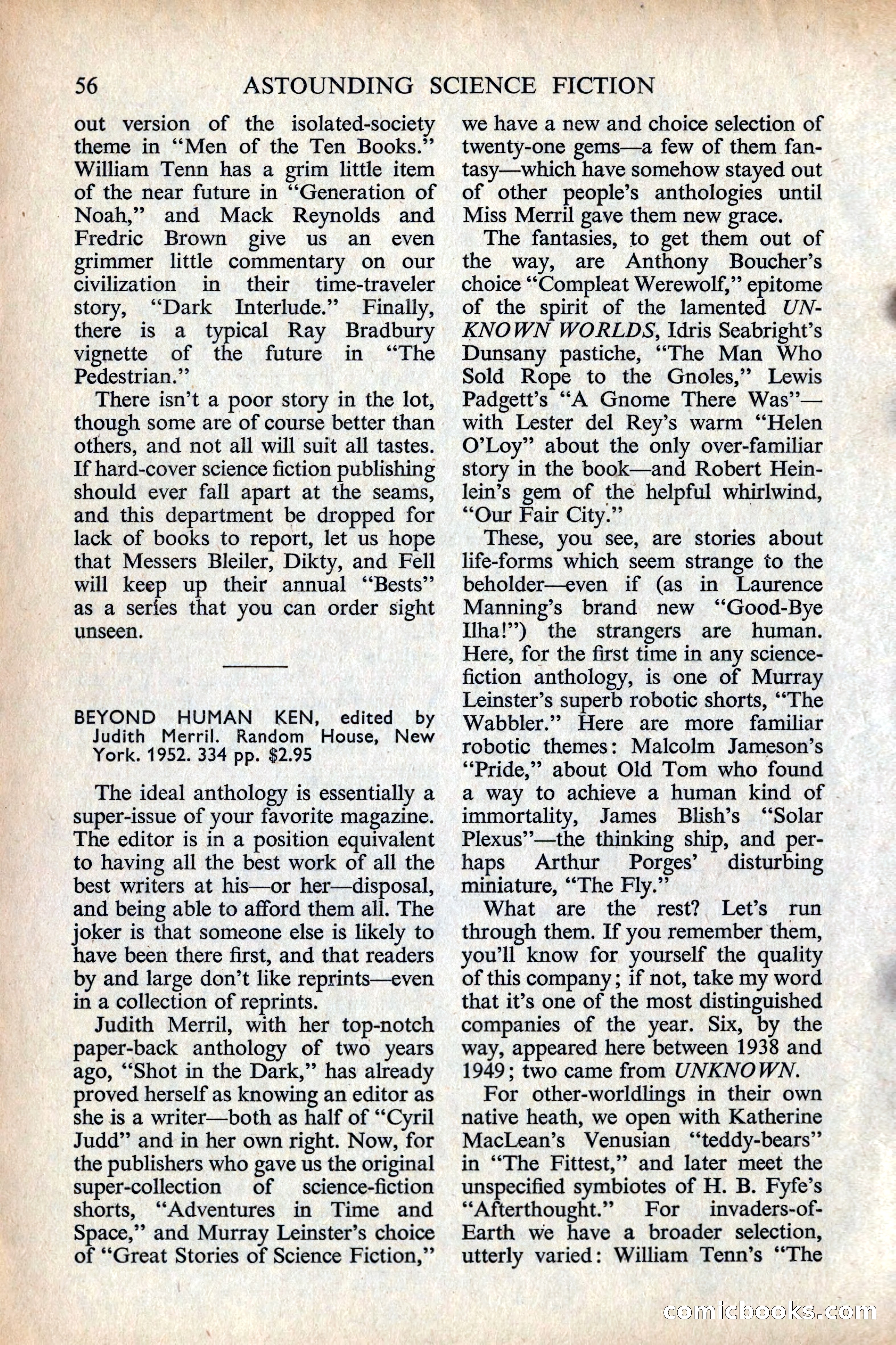 Astounding Science Fiction, British Edition — page 58 of 132