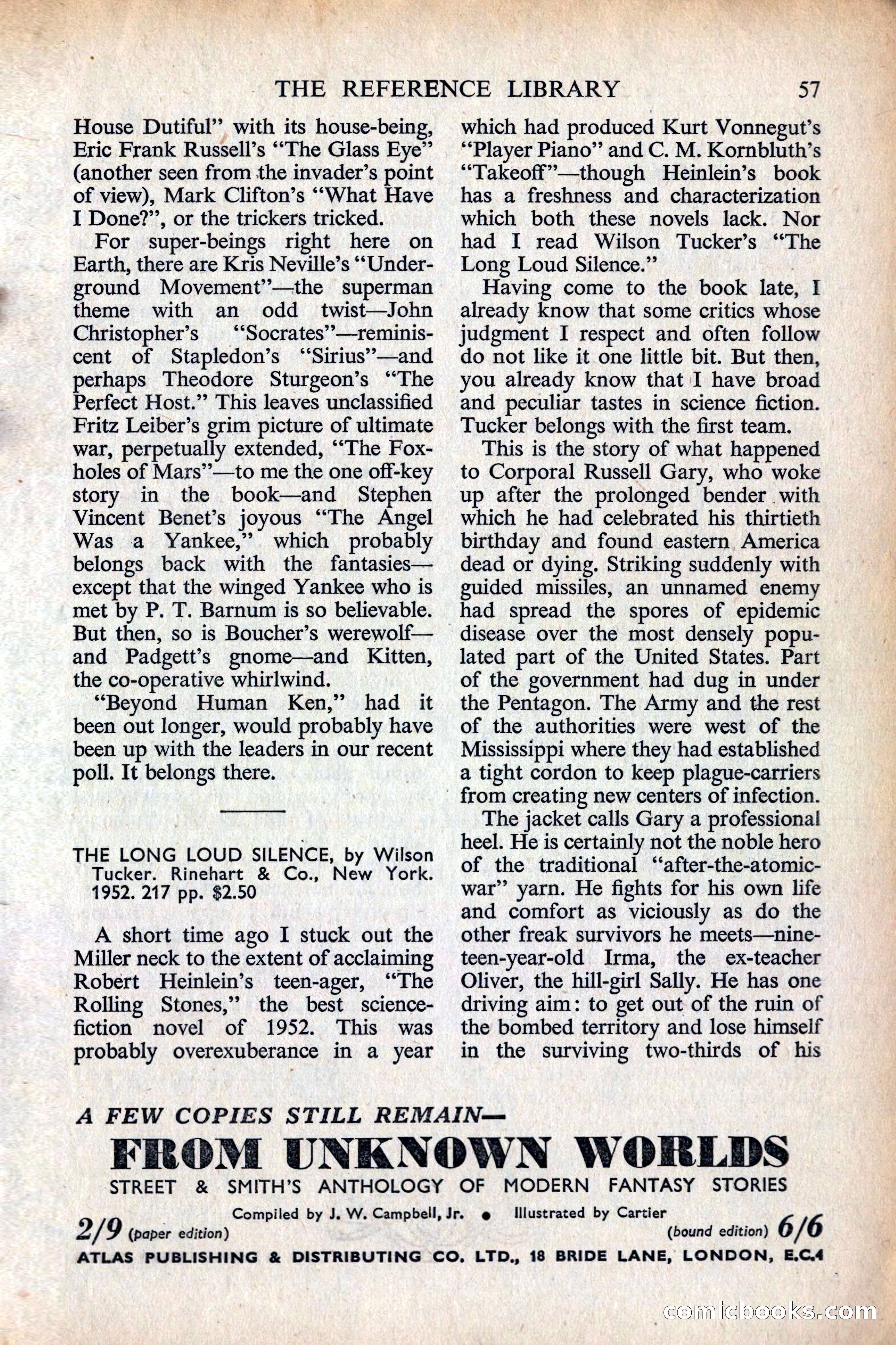 Astounding Science Fiction, British Edition — page 59 of 132